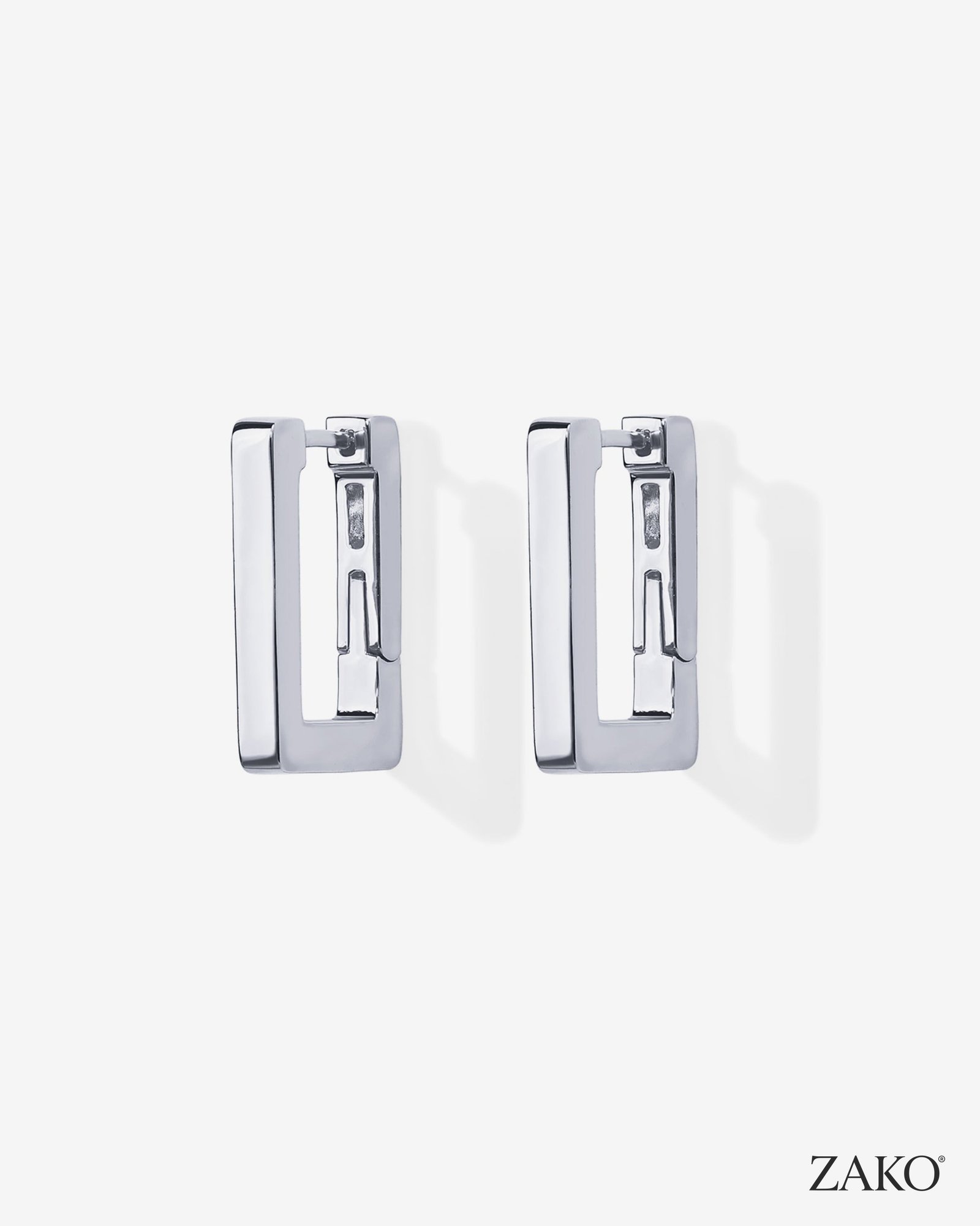 Zoe Rectangle Hoops - Image 15