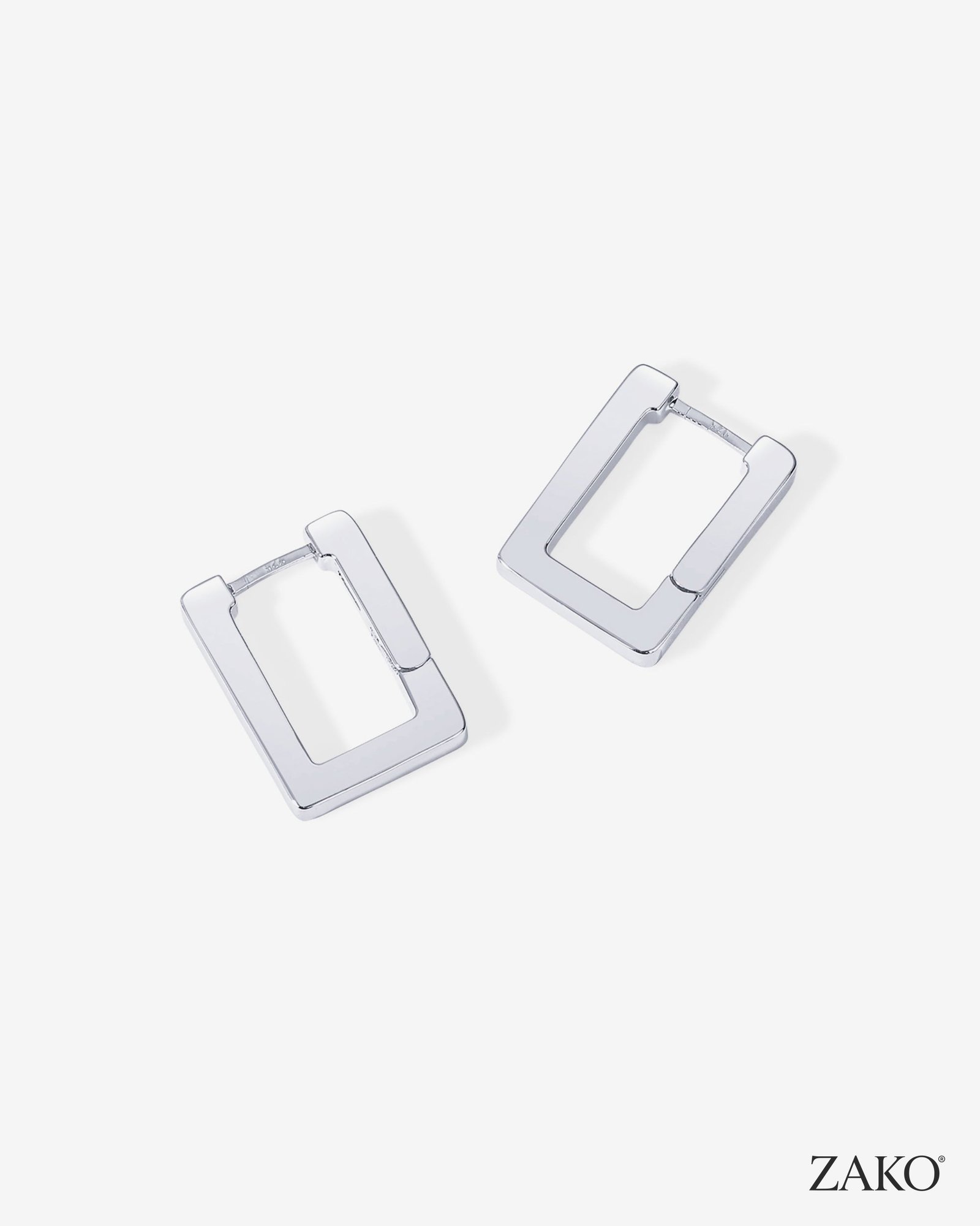 Zoe Rectangle Hoops - Image 16