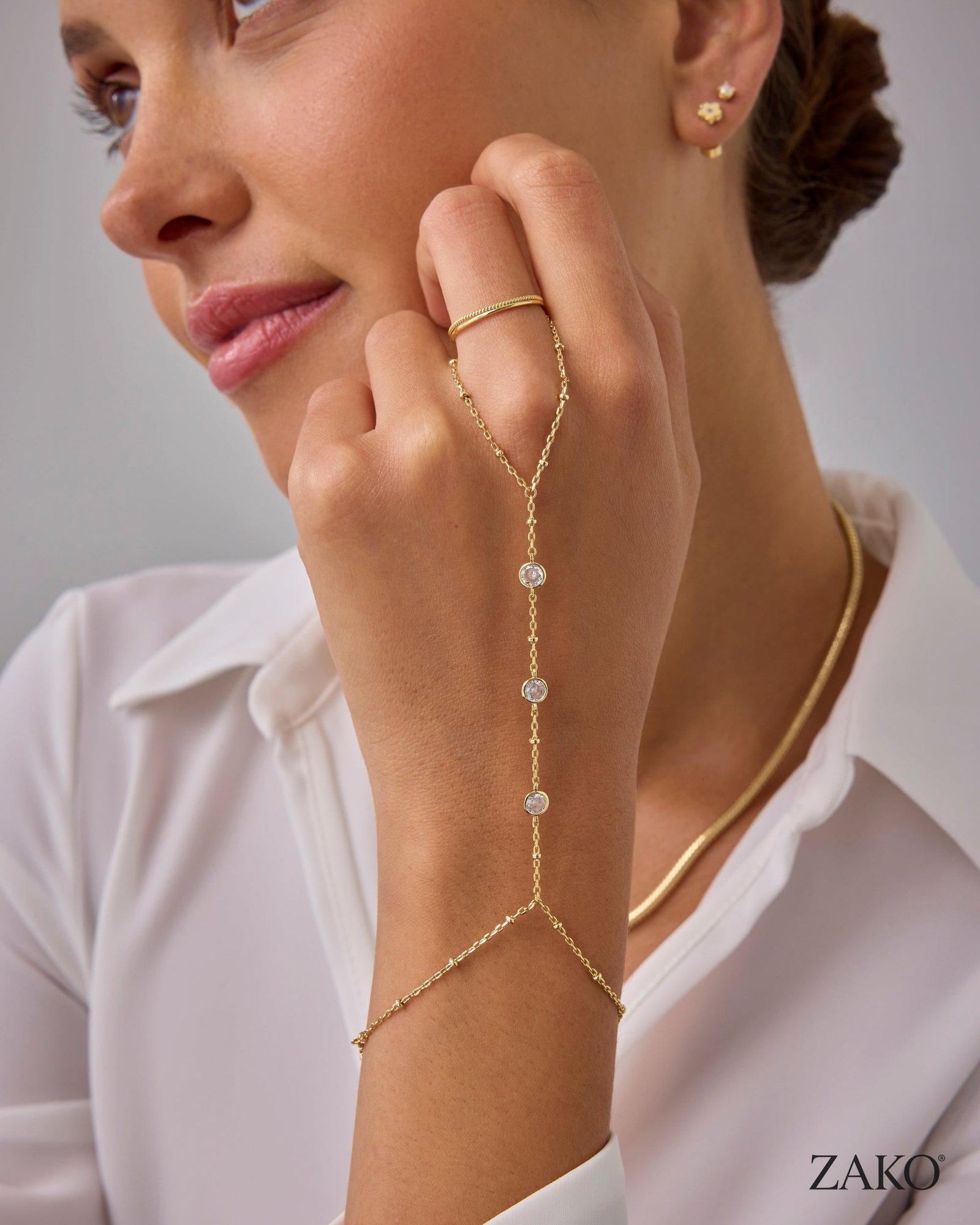 Maren Wave Hand Chain - Image 3