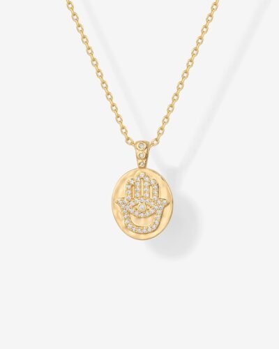 Olive Hamsa Pendant