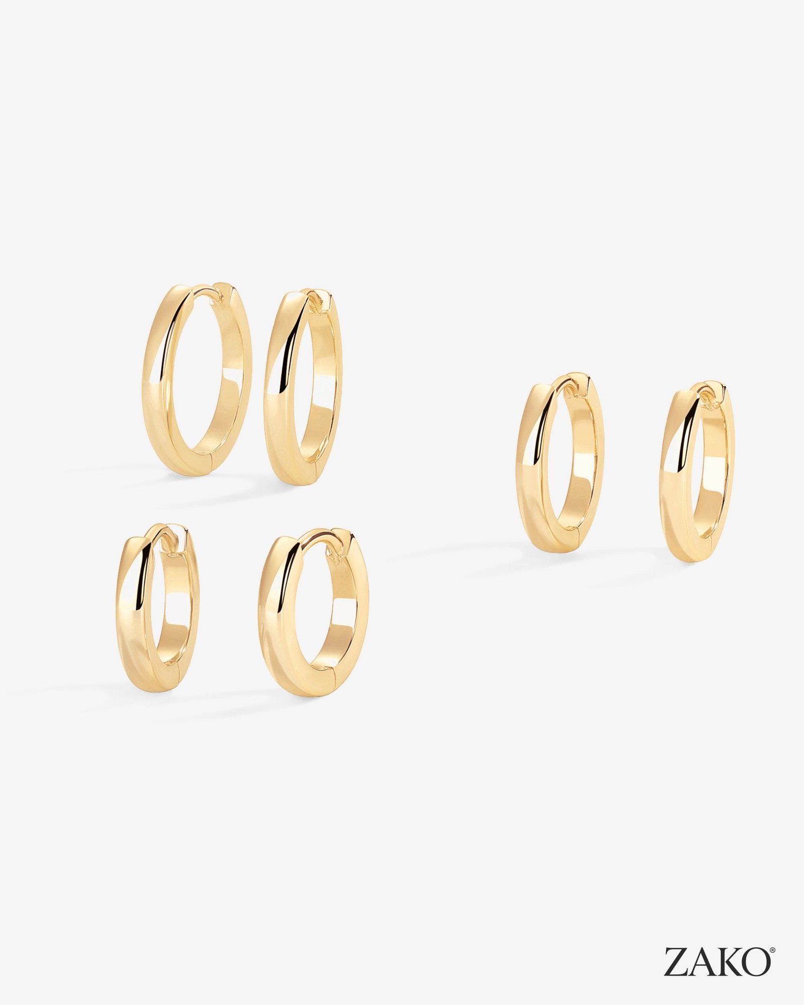 Iris Huggie Hoop Set (3 pairs) - Image 8