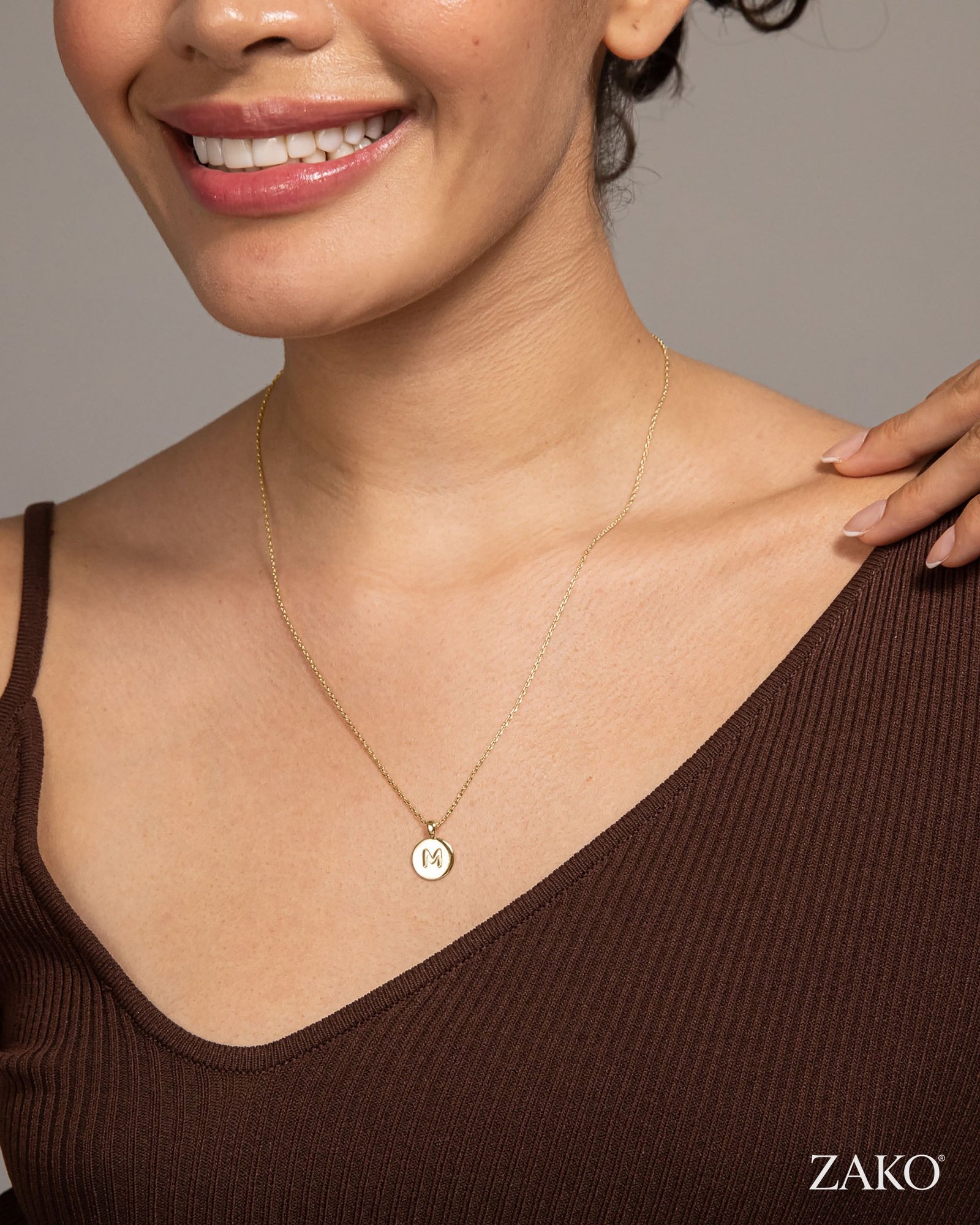 Oriane Initial Pendant - Image 9