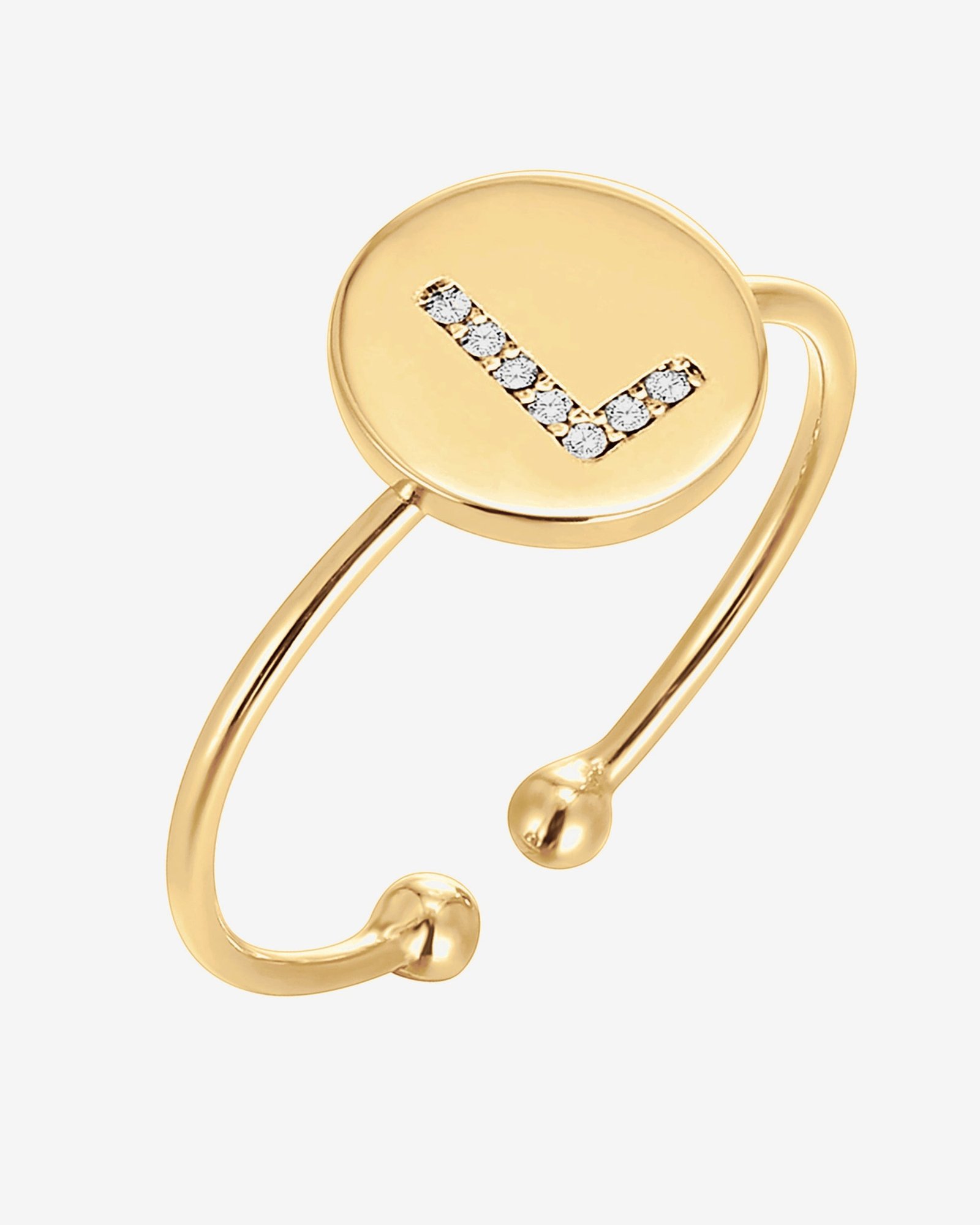 Vera Initial Ring - Image 15