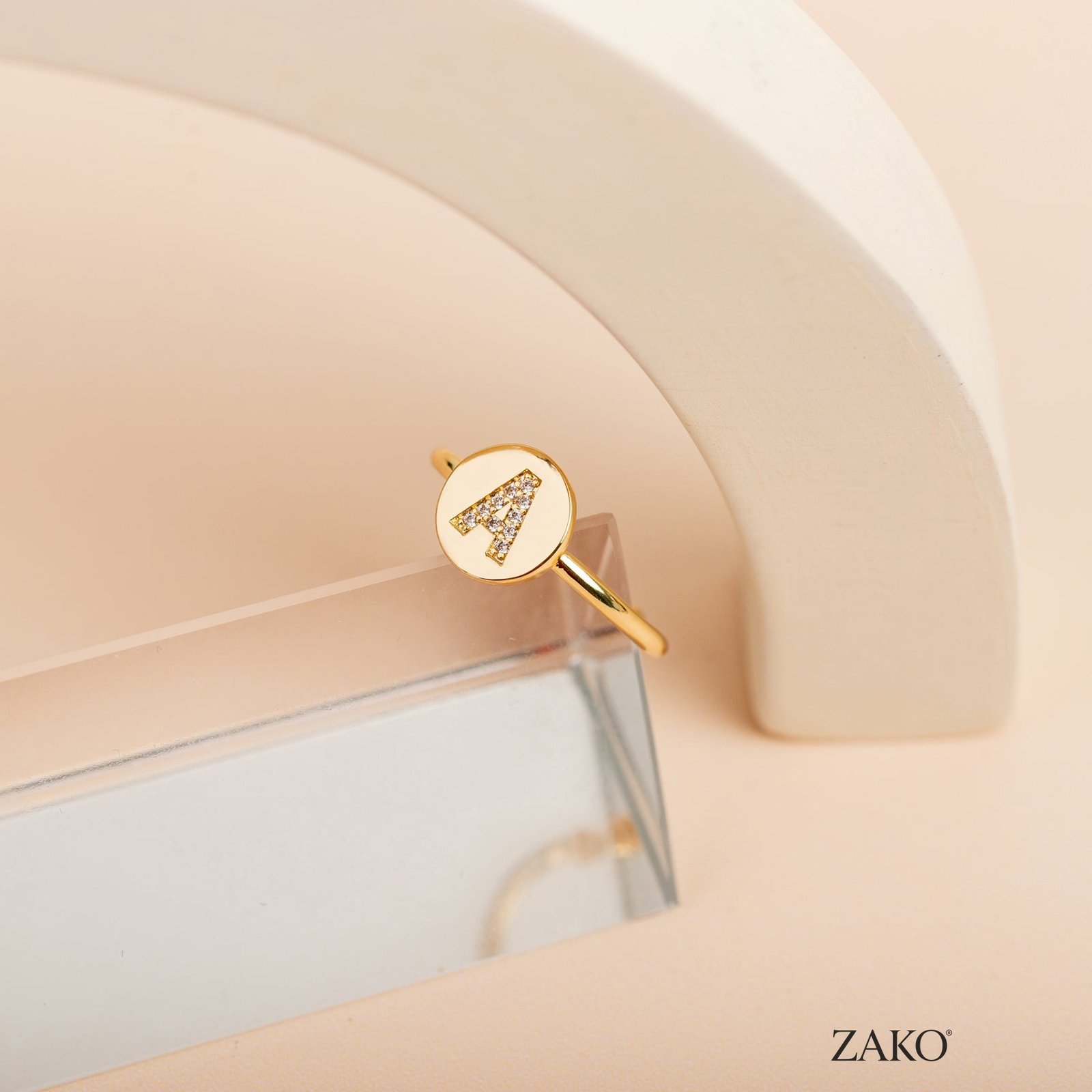 Vera Initial Ring - Image 3