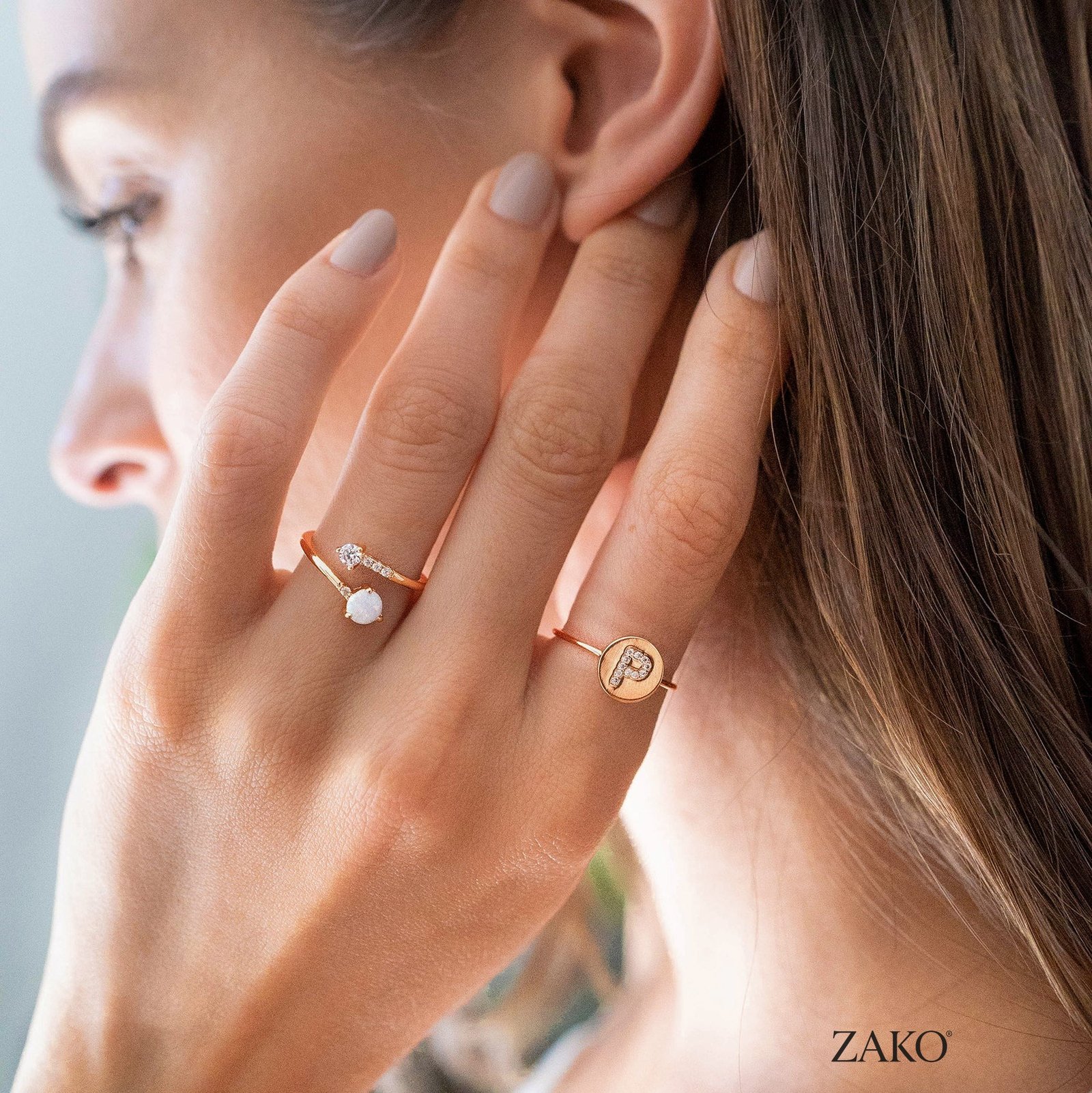 Vera Initial Ring - Image 4