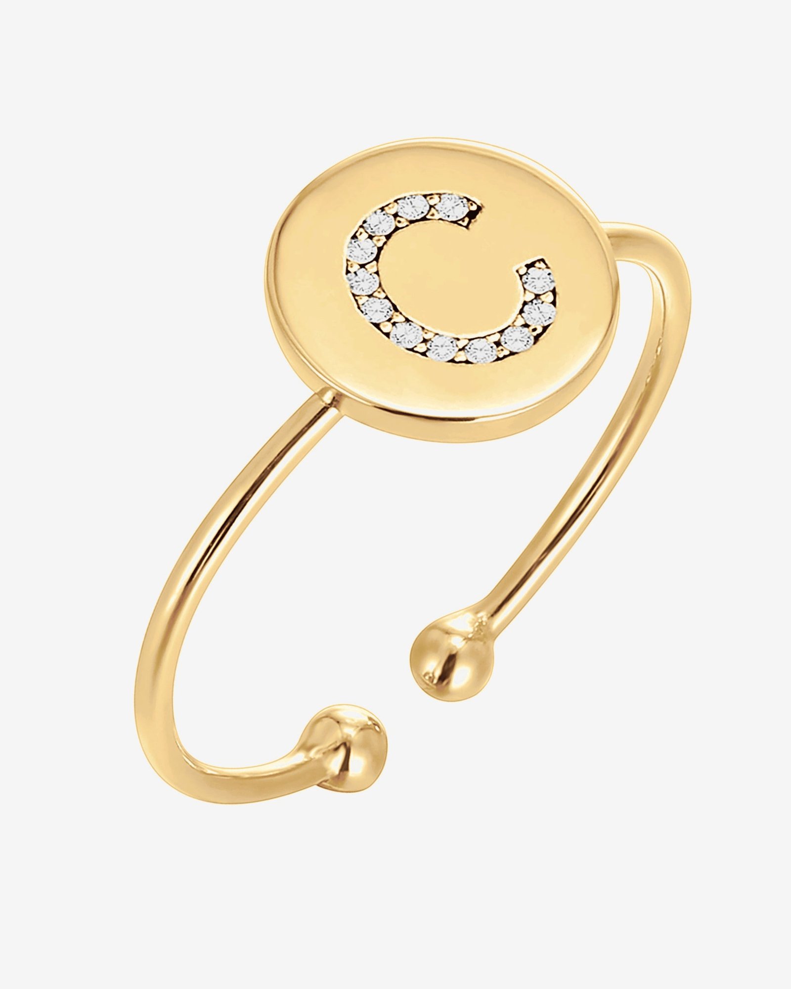 Vera Initial Ring - Image 6