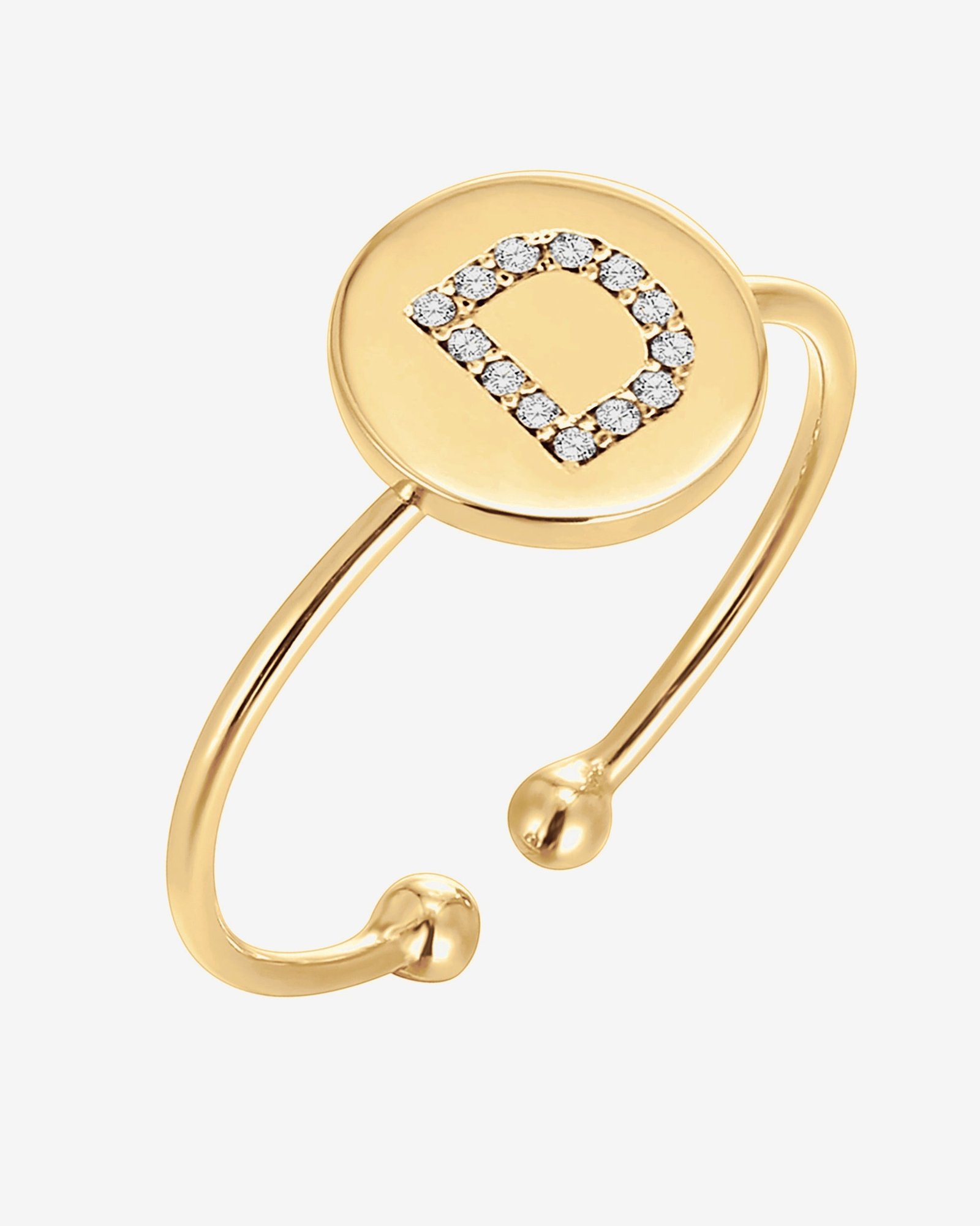 Vera Initial Ring - Image 7