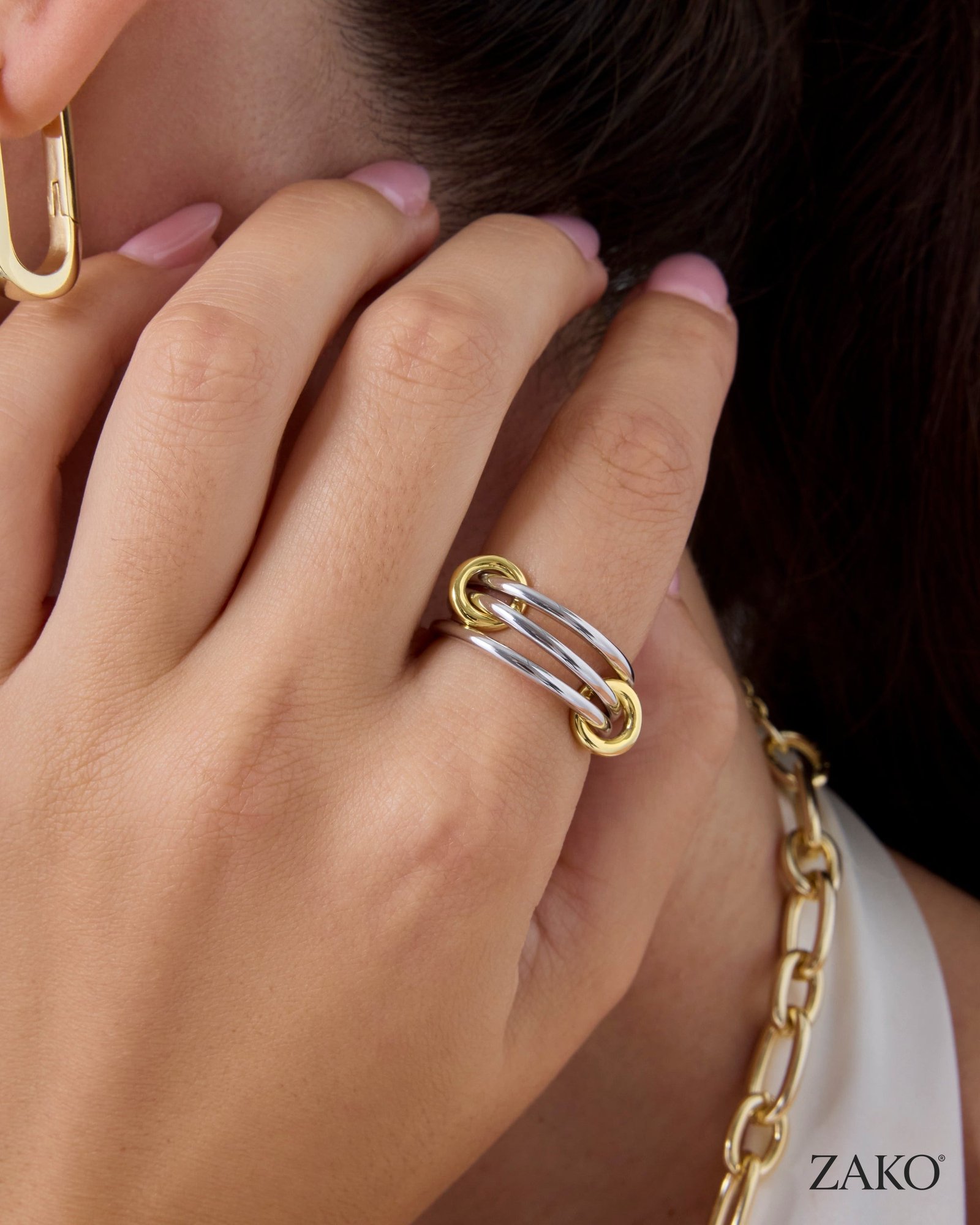 Saba Interlocked Rings - Image 3