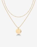 Celine Layered Coin Necklace