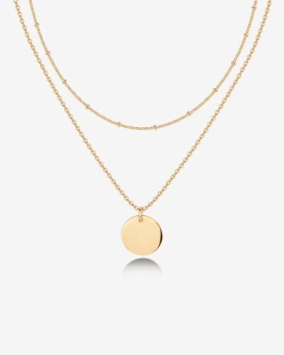 Celine Layered Coin Necklace