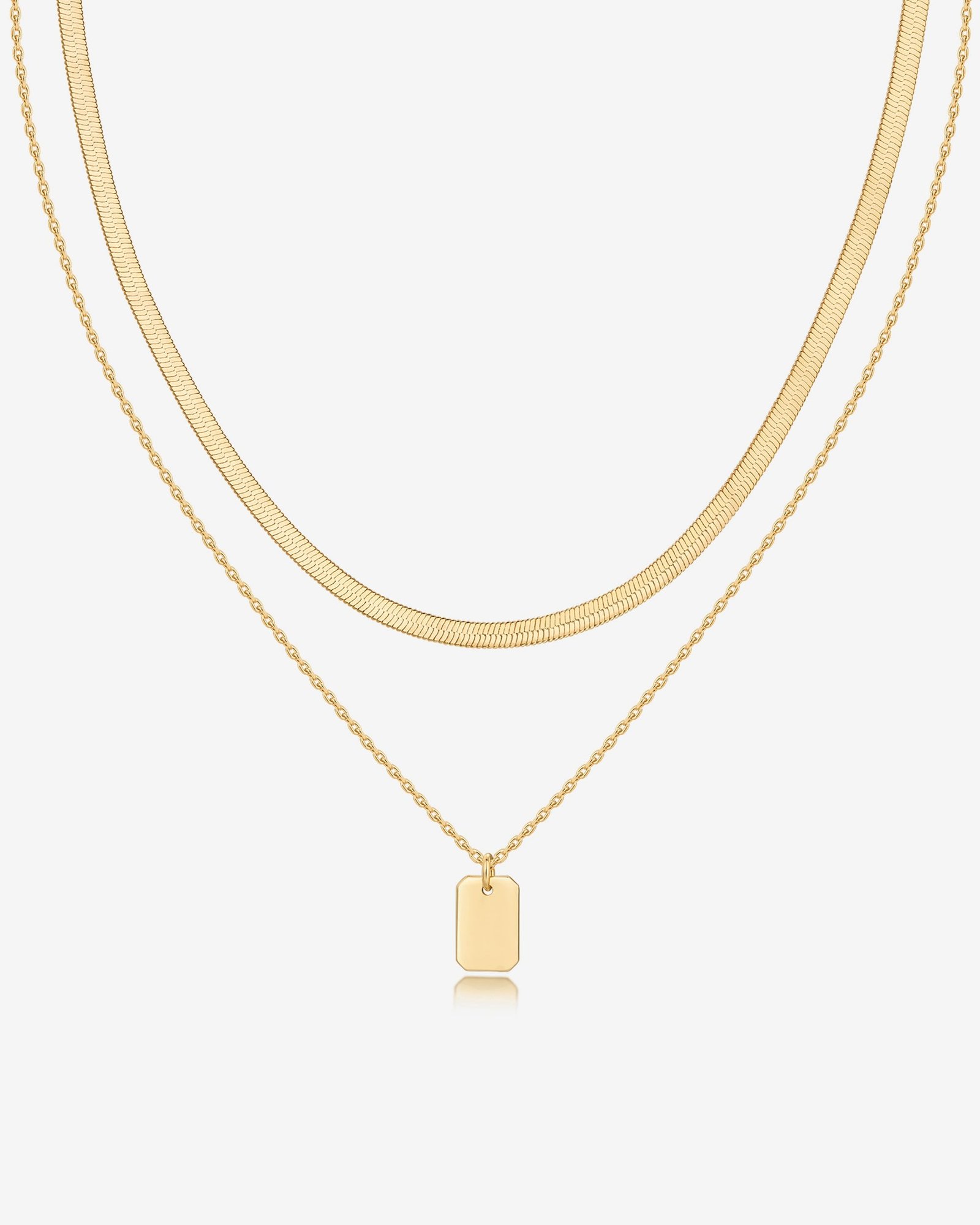Ophelia Dog Tag Necklace