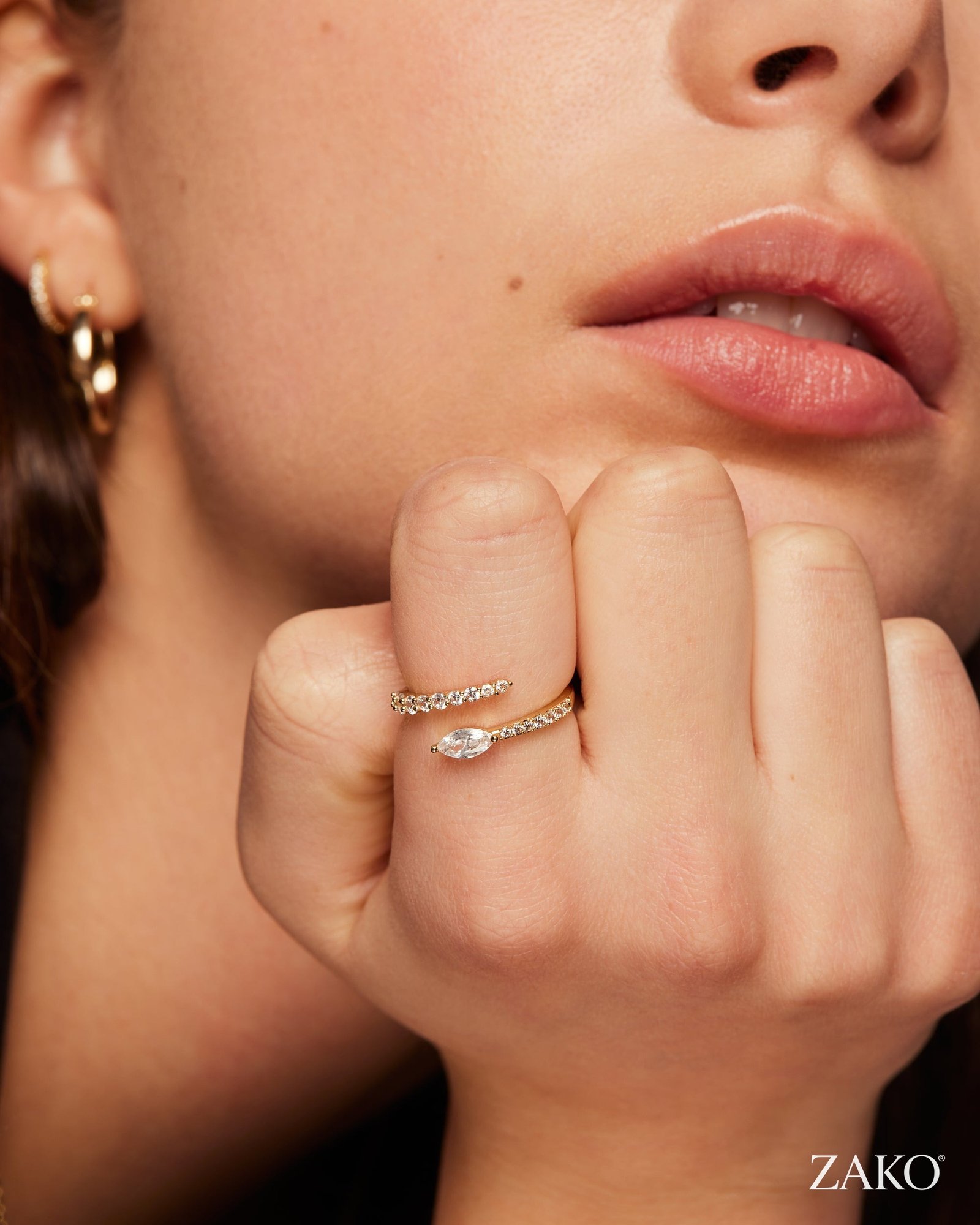 Ophelia Crossover Ring - Image 3
