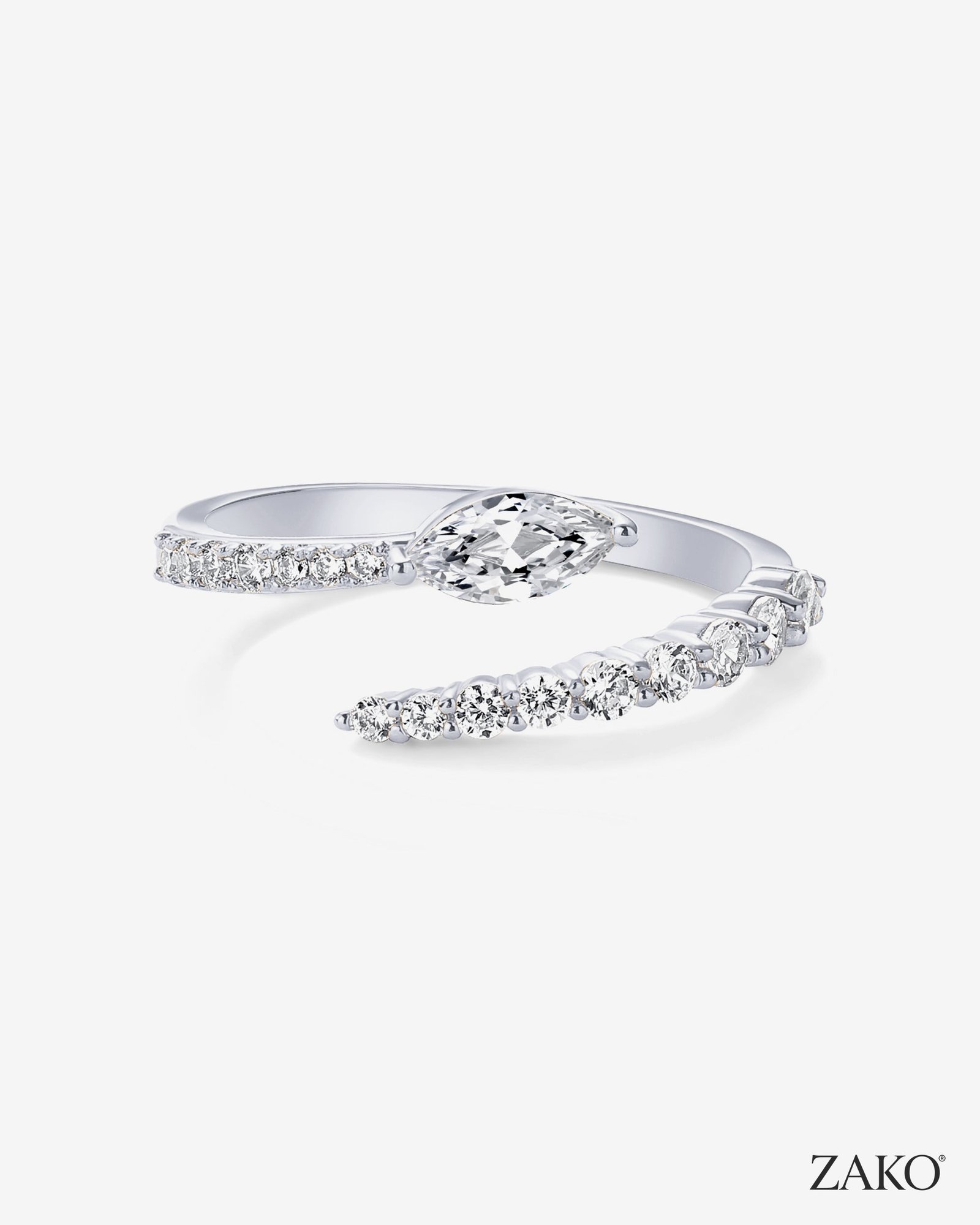 Ophelia Crossover Ring - Image 2