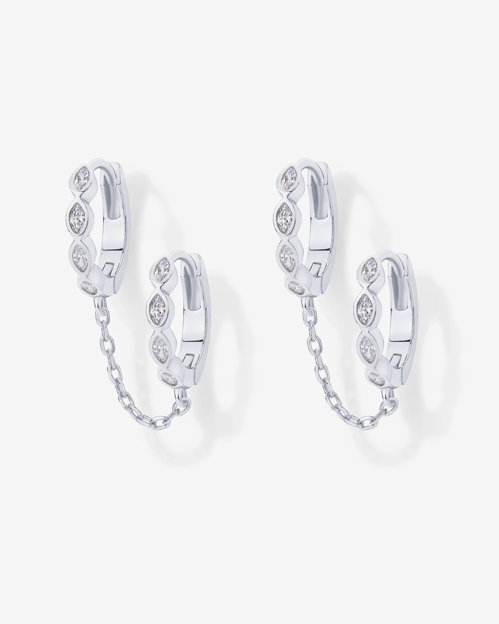 Perla Marquise Huggie - Image 7