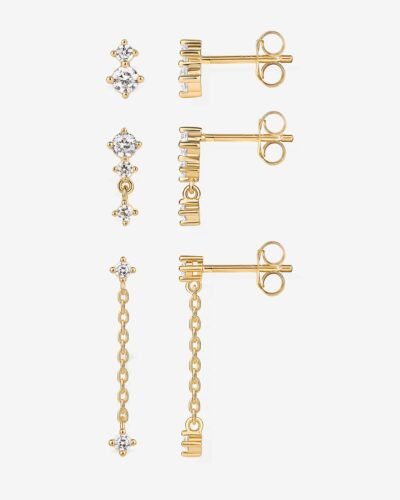Kaia Mix Stud Set (3 pairs)