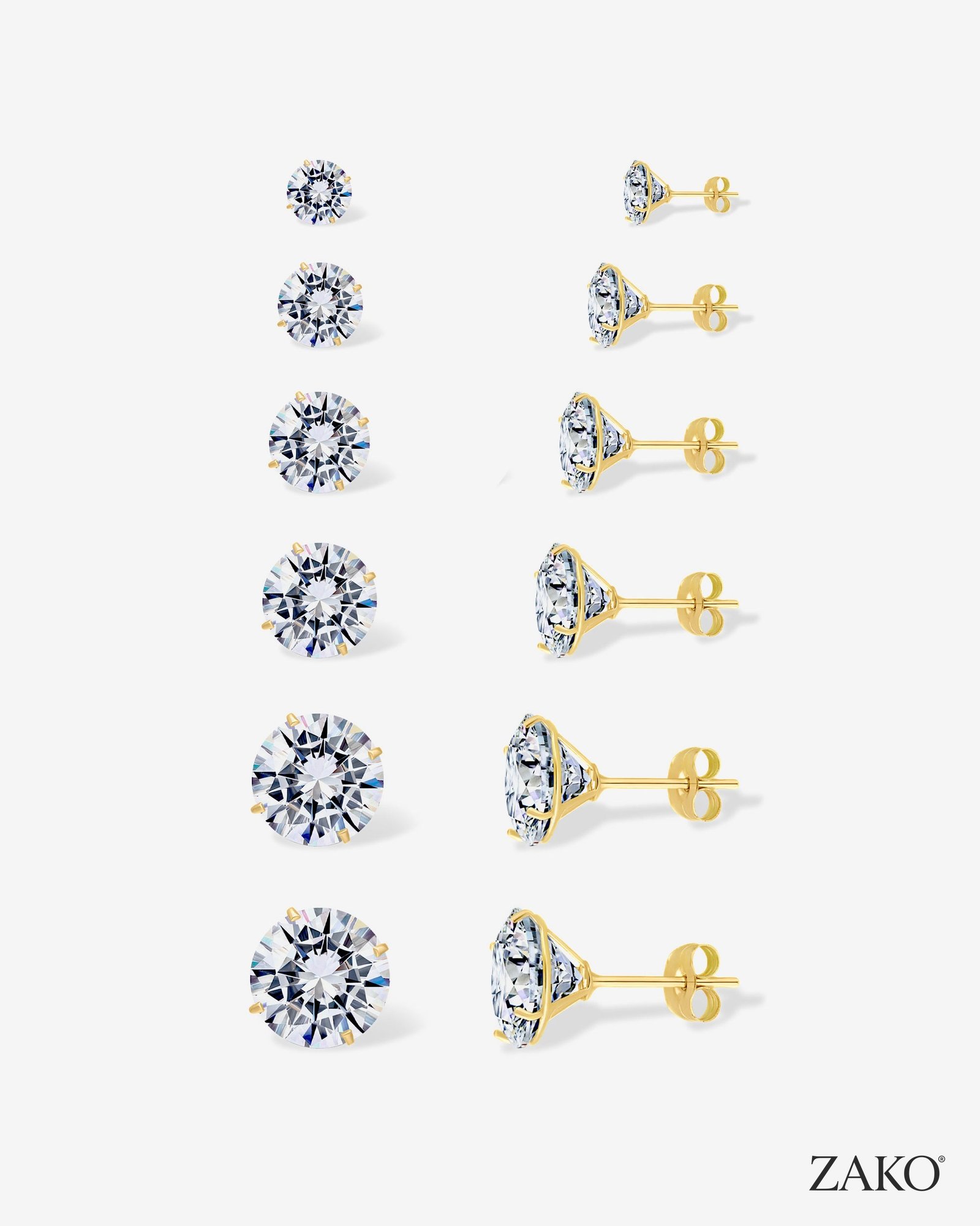 Selene Moissanite Studs - Image 3