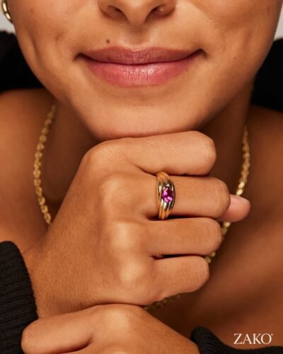 Saba Pear Ring