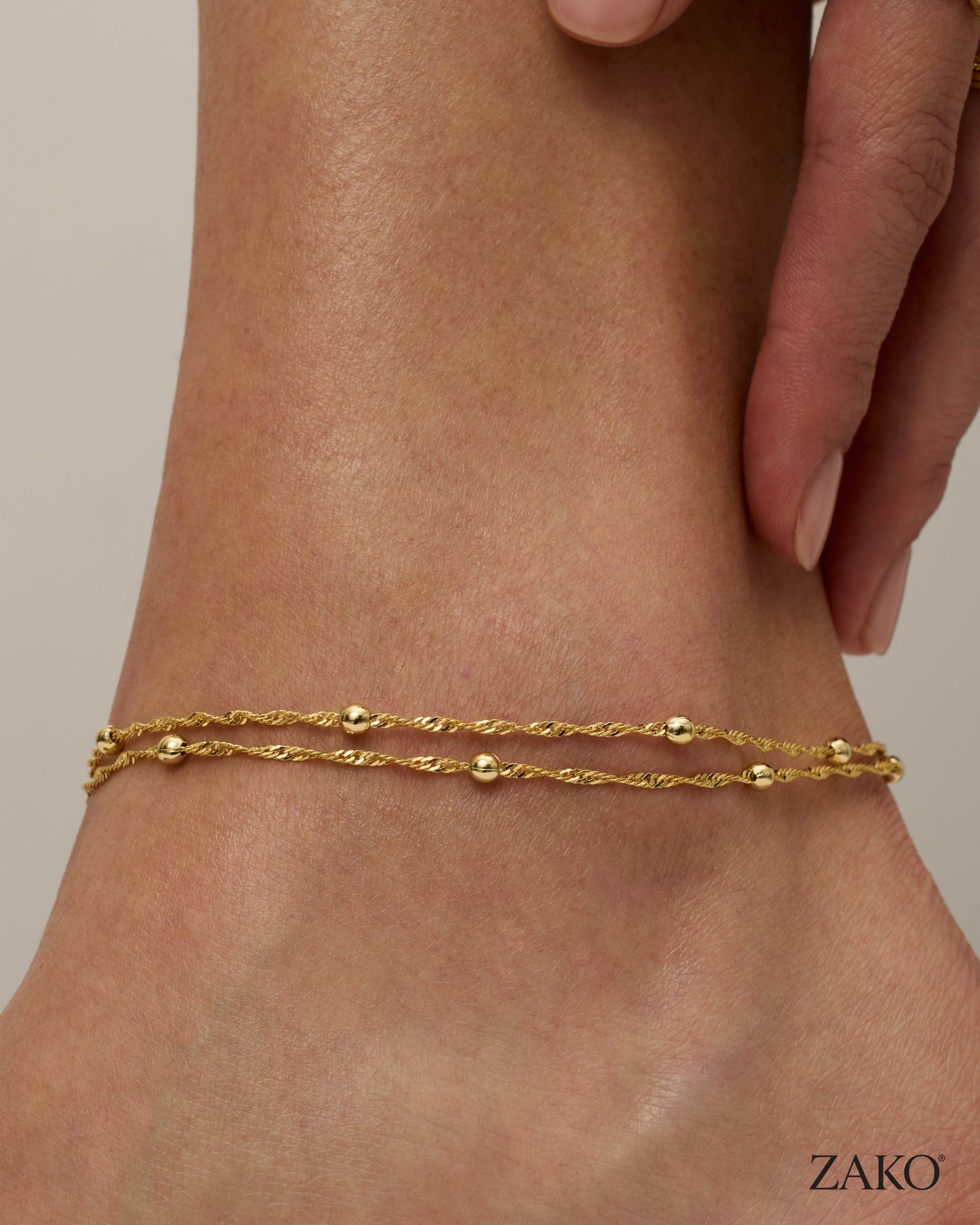 Aurelia Beaded Anklet - Image 2