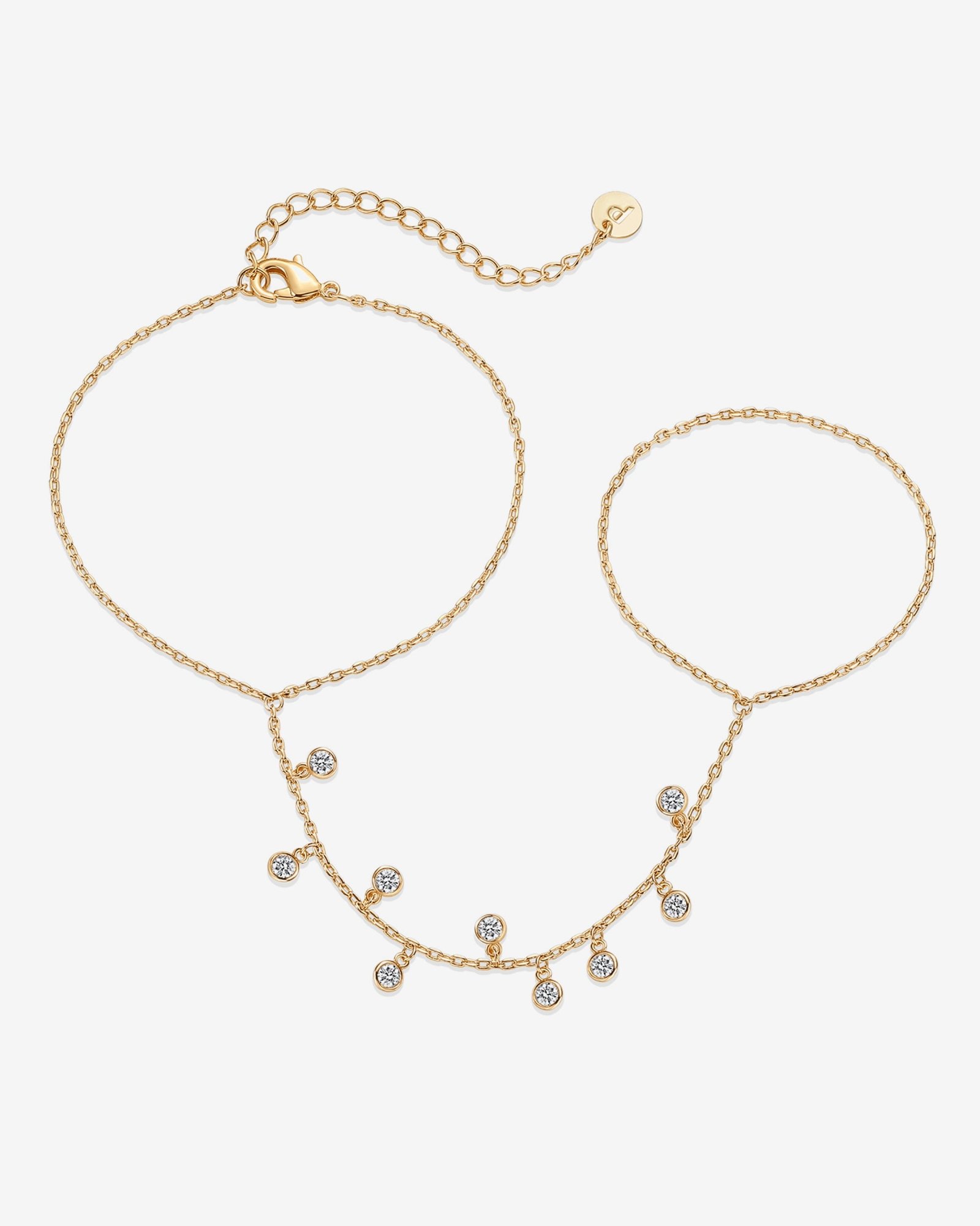 Liora Olive Hand Chain - Image 2