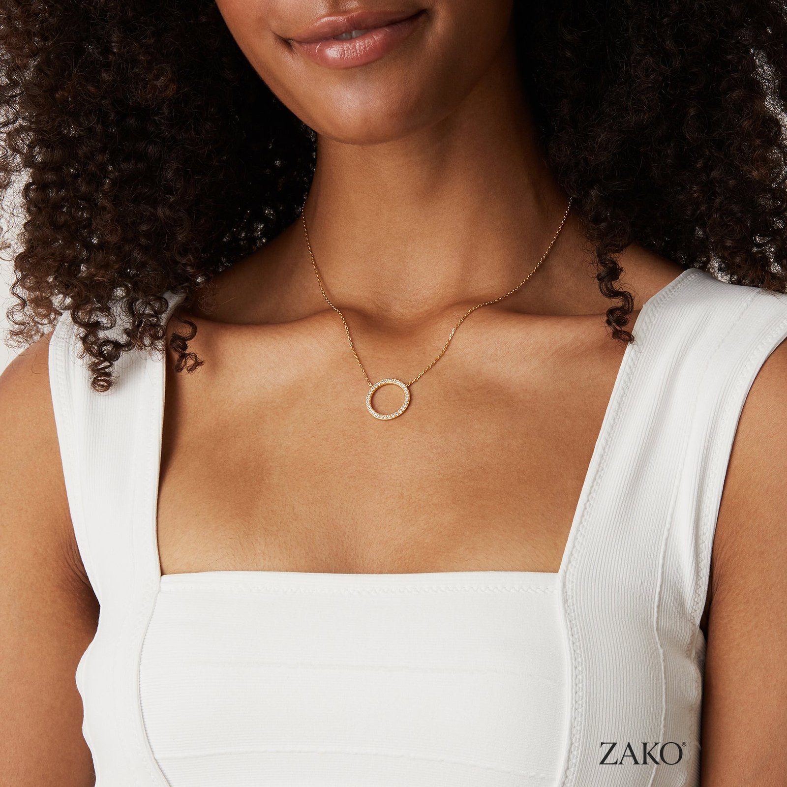 Wilda Open Circle Necklace - Image 3