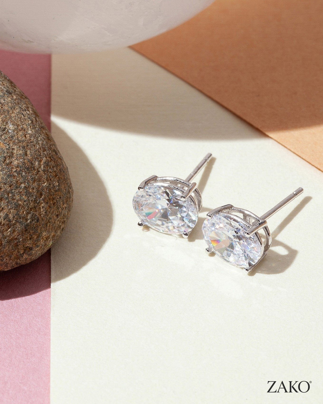 Diane Oval Studs - Image 15
