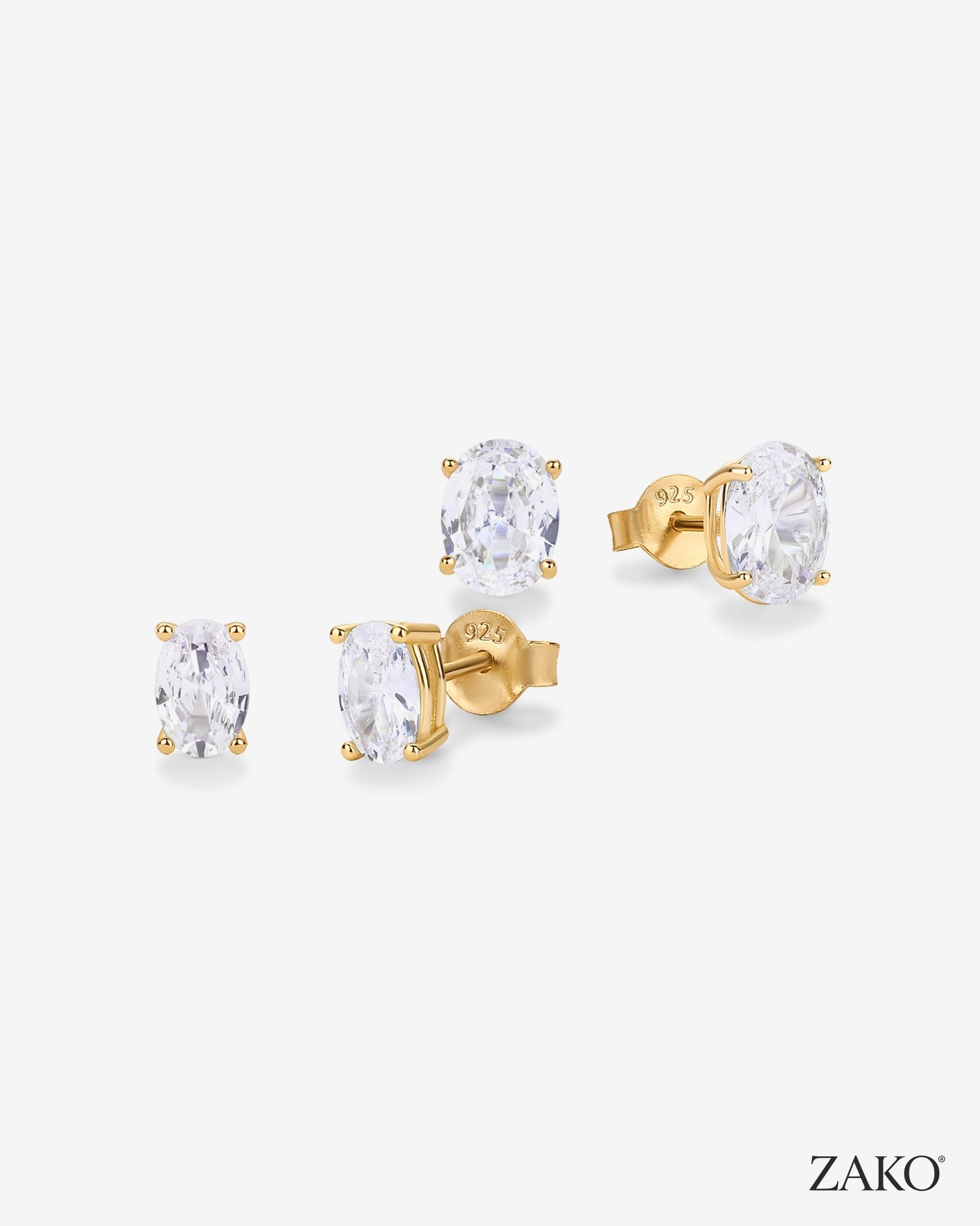 Diane Oval Studs - Image 2
