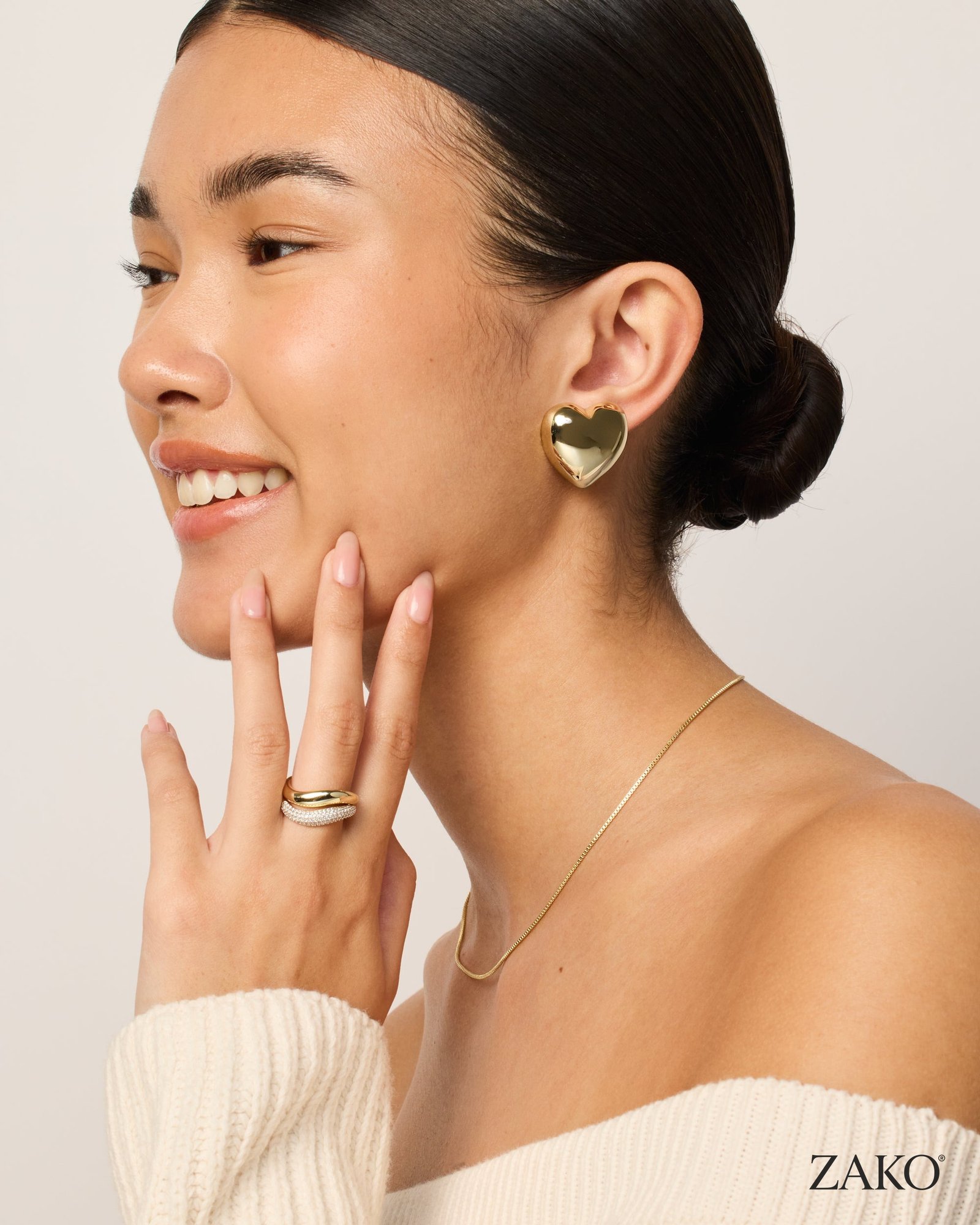 Ula Heart Studs - Image 7