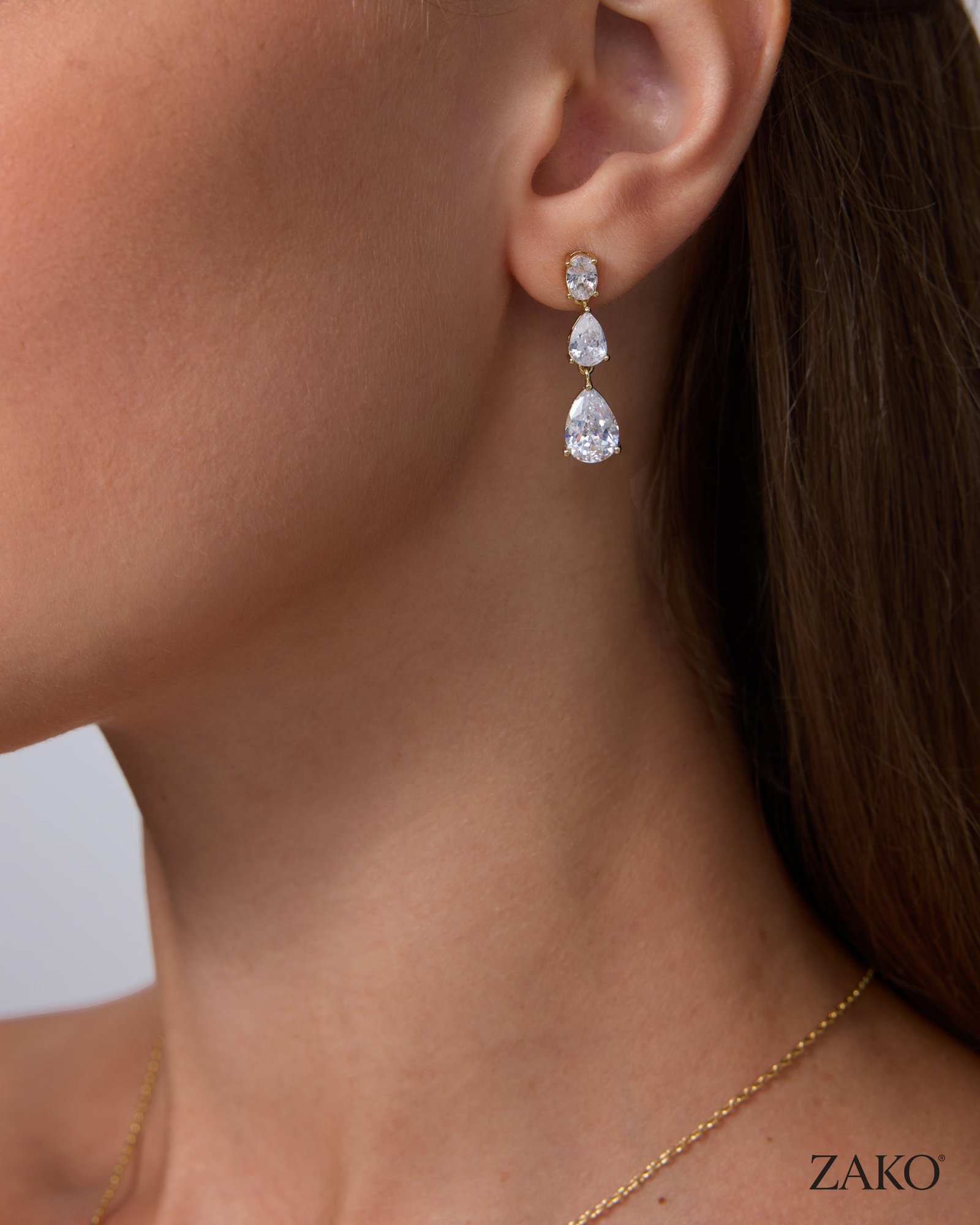 Sienna Pear Drop Earrings - Image 2