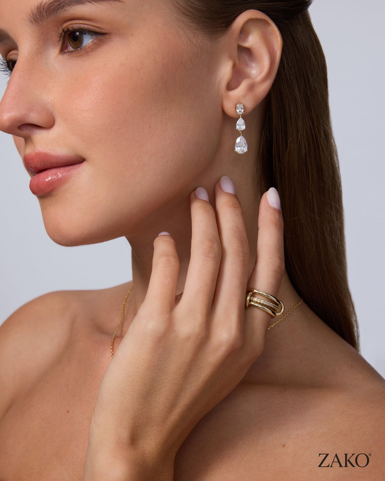 Sienna Pear Drop Earrings - Image 3