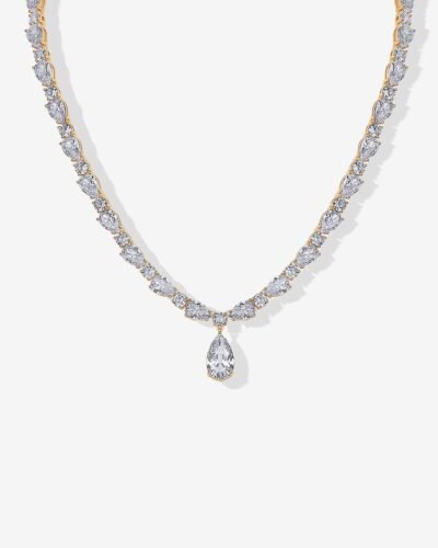 Nola Pear Tennis Necklace