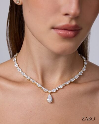 Nola Pear Tennis Necklace