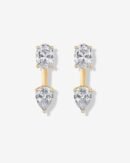 Solene Pear Jacket Earrings