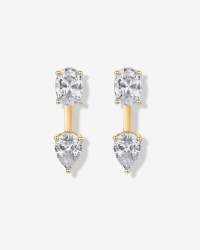 Solene Pear Jacket Earrings