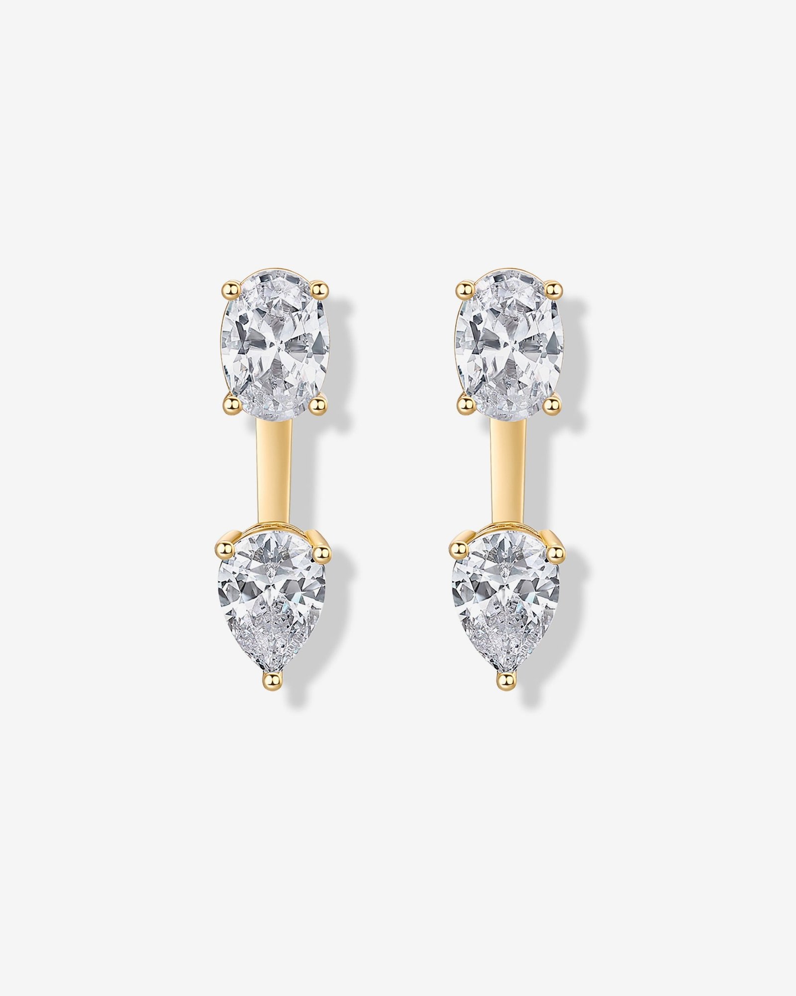 Solene Pear Jacket Earrings