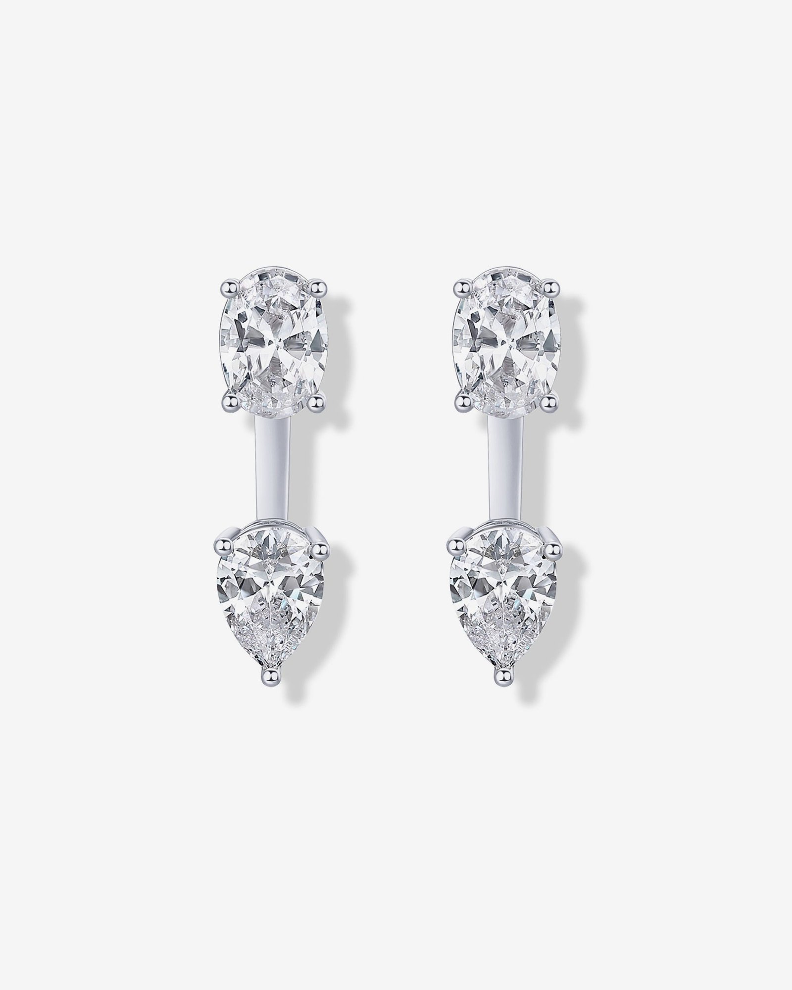 Solene Pear Jacket Earrings - Image 3