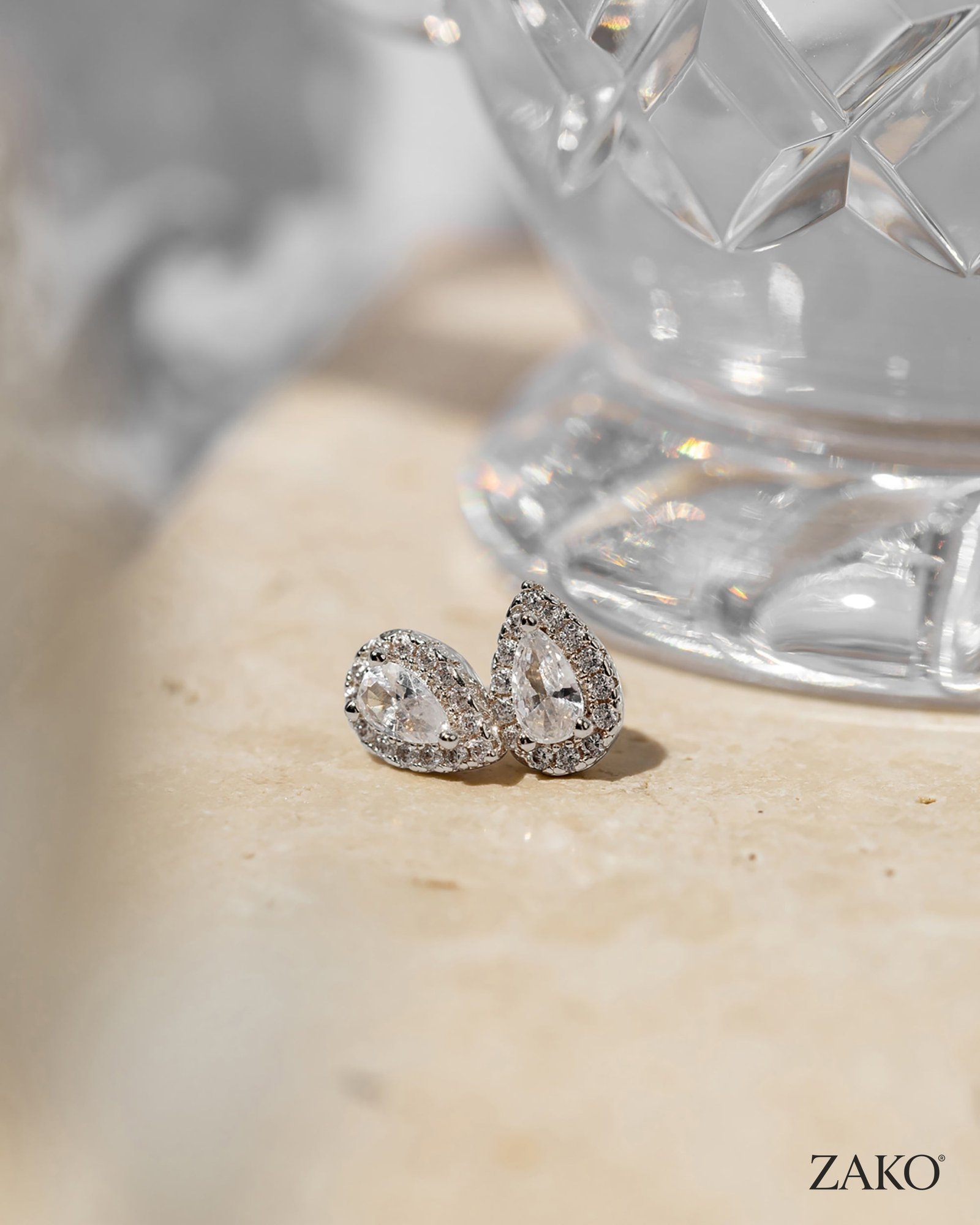 Odette Pear Studs - Image 15