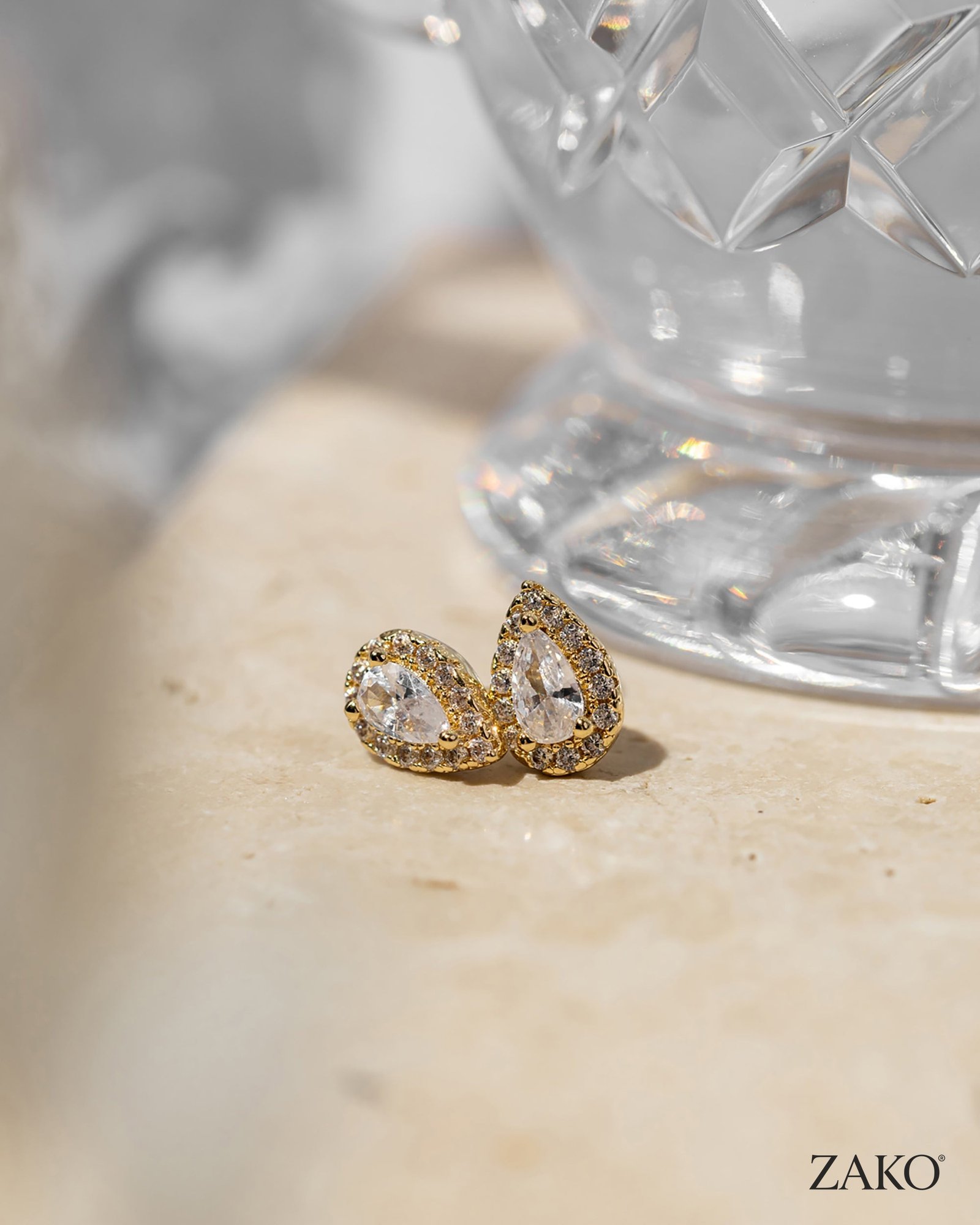 Odette Pear Studs - Image 5