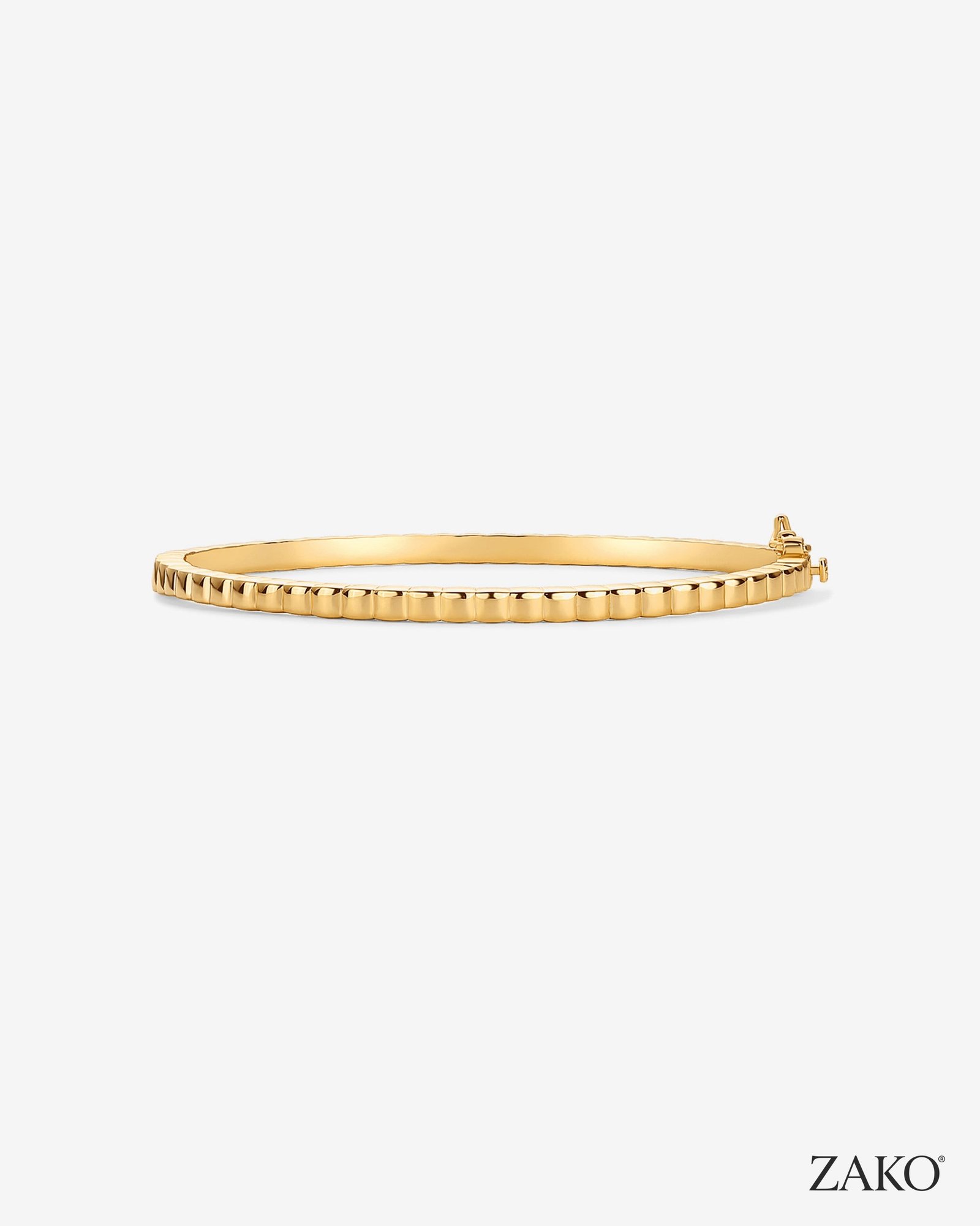 Mira Ribbed Bangle - Image 2