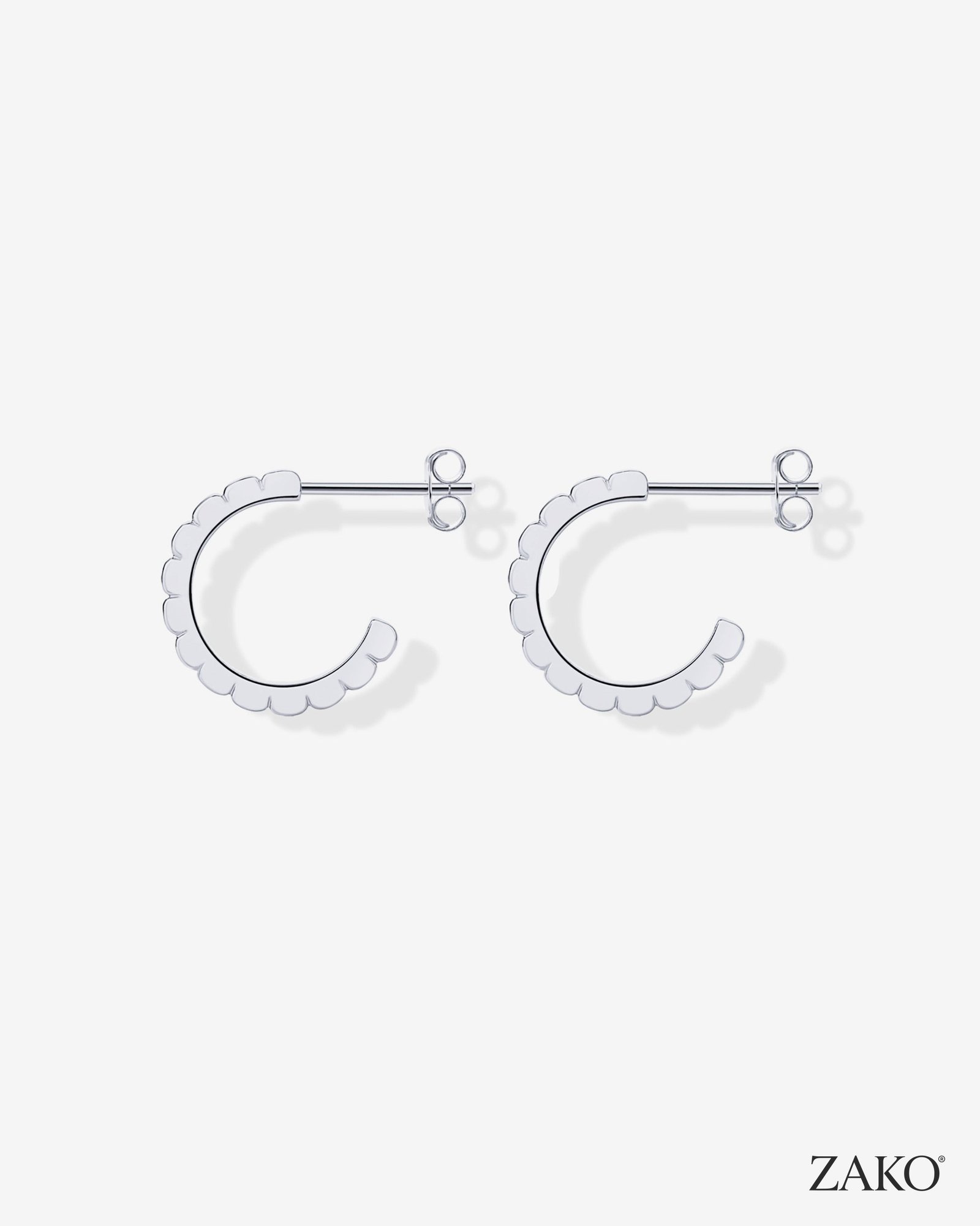 Talia Ribbed Hoops - Image 12