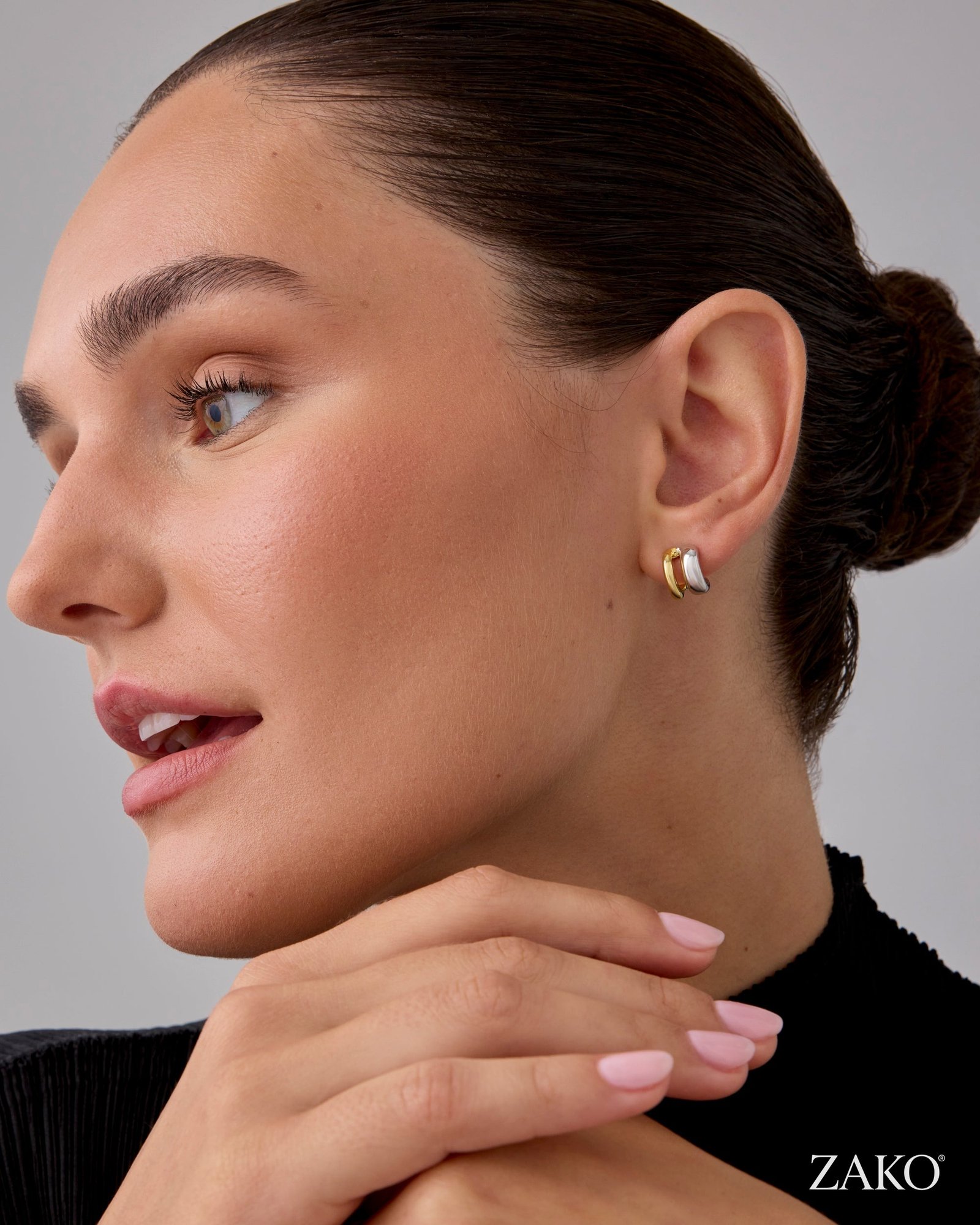 Giselle Double Hoops - Image 4
