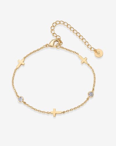 Delphine Cross Bracelet
