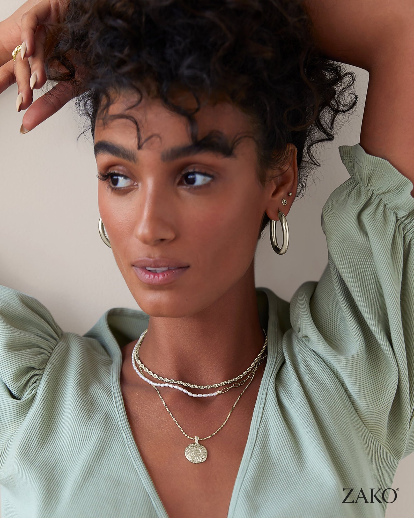 Olive Smiley Studs - Image 8