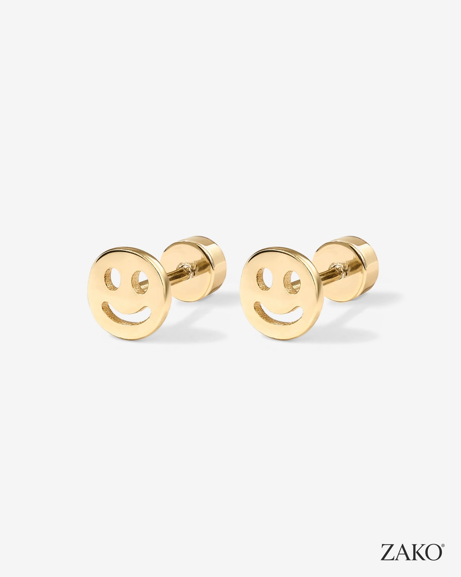 Olive Smiley Studs - Image 3