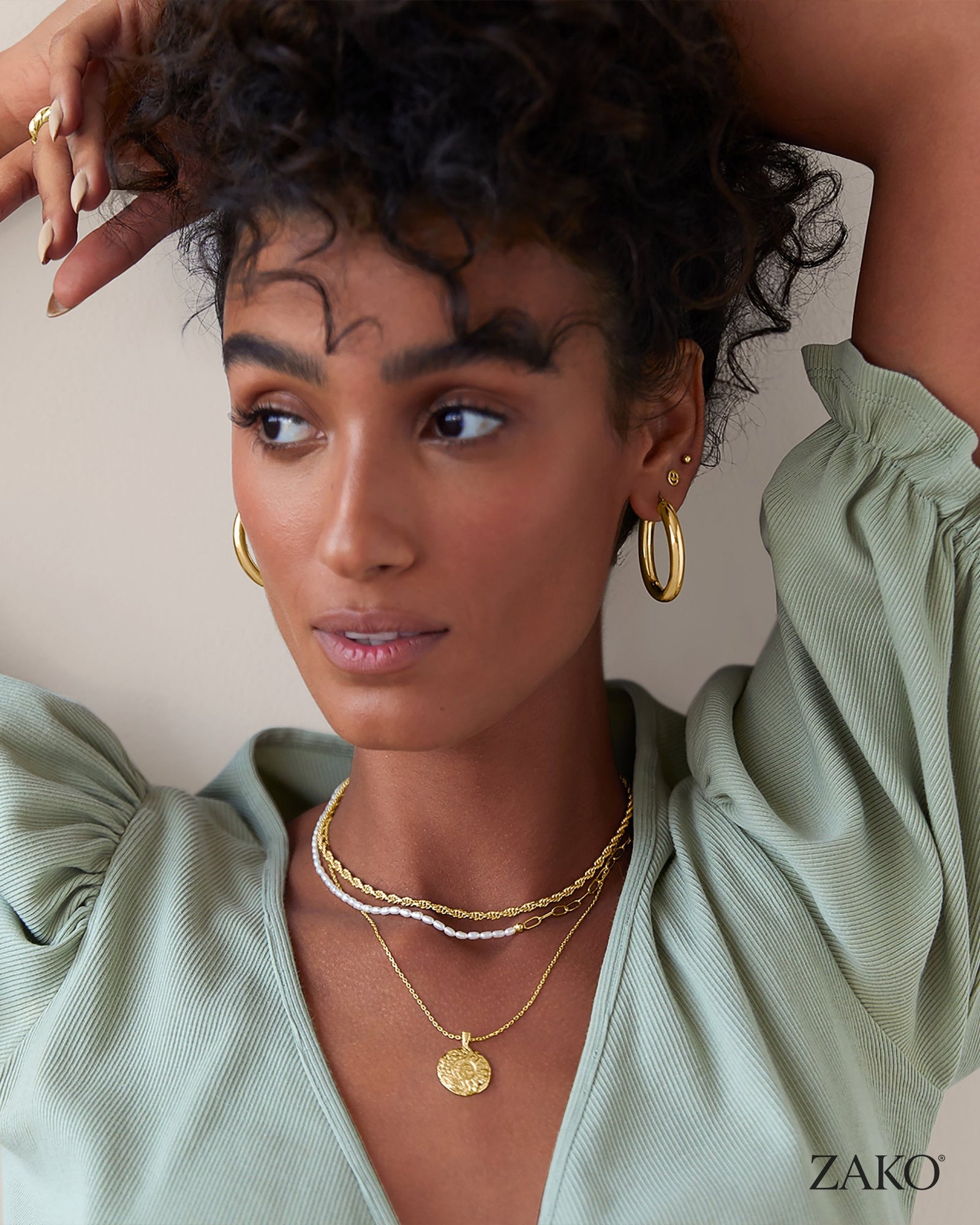 Olive Smiley Studs - Image 5