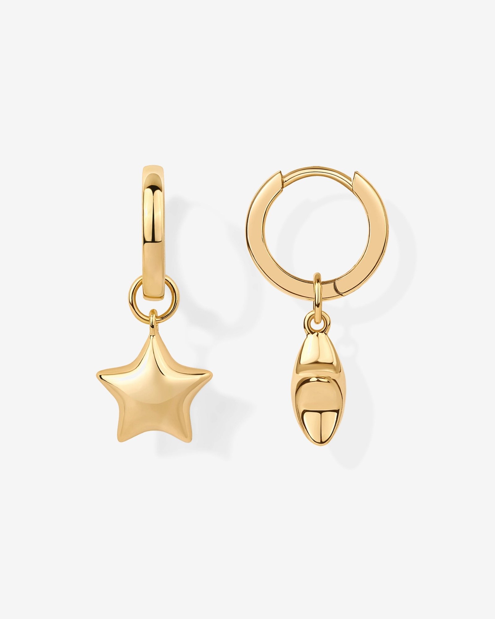 Delphine Star Dangle Huggies