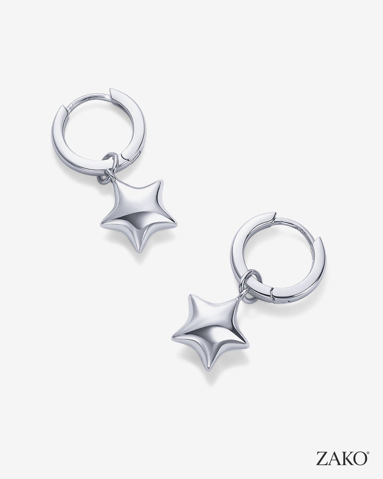 Delphine Star Dangle Huggies - Image 7