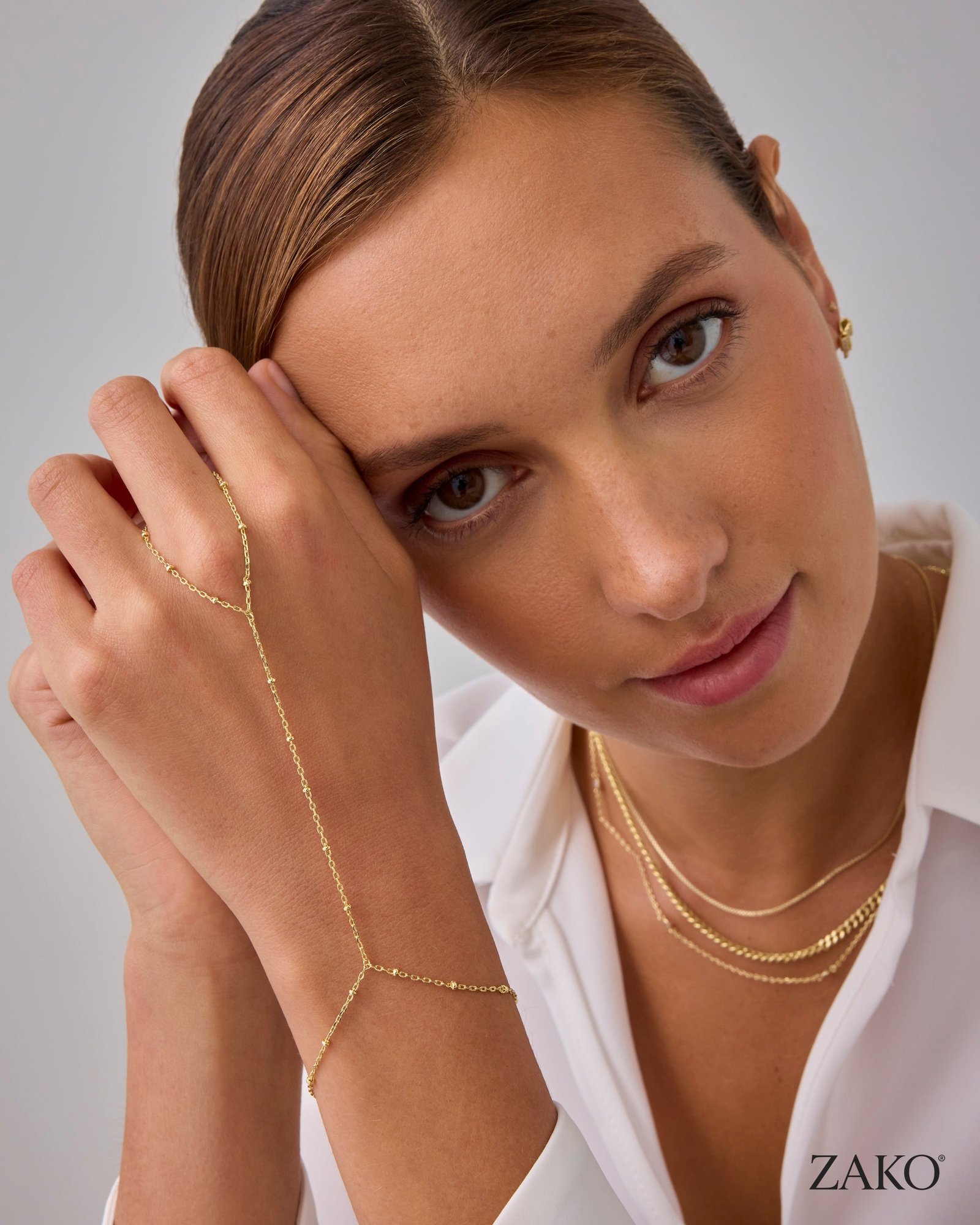 Amara Beaded Hand Chain - Image 3