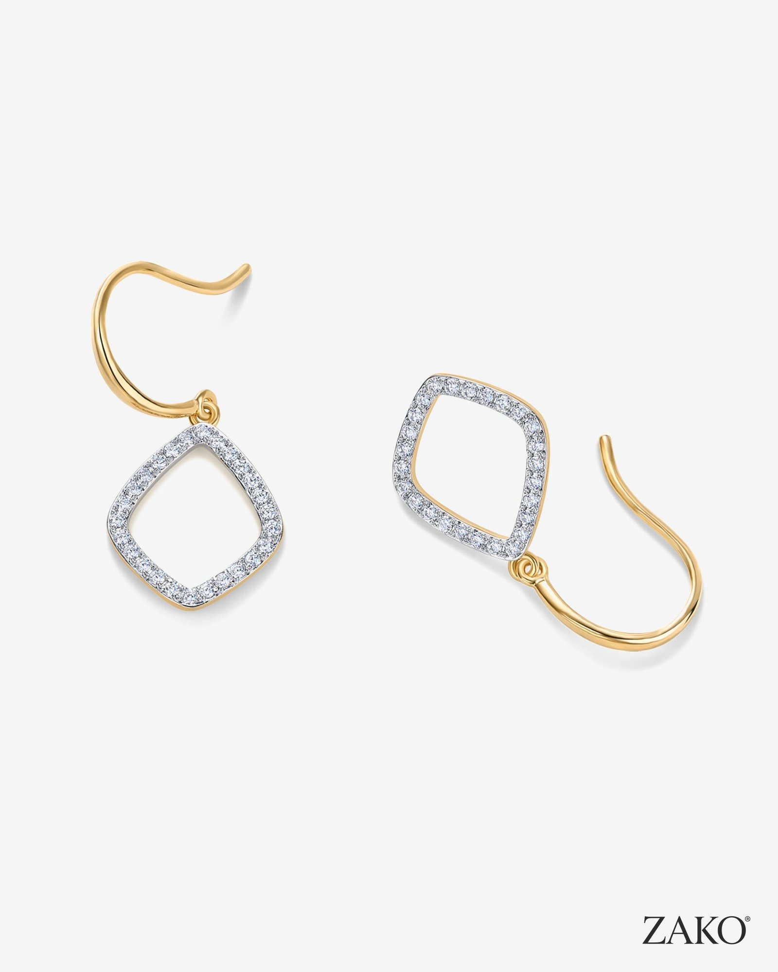 Ophelia Teardrop Dangle Earrings - Image 3