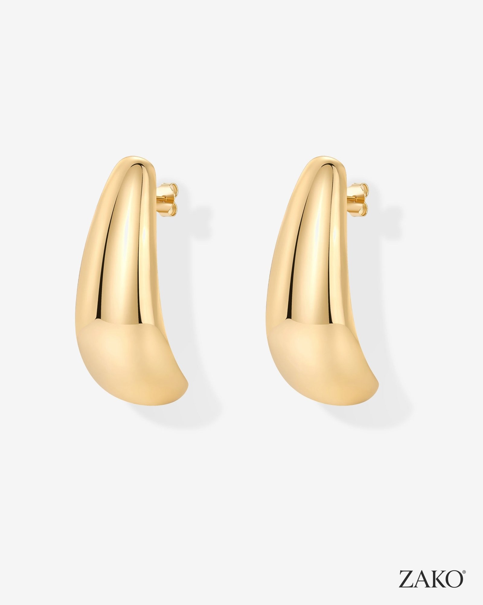 Cleo Teardrop Hoops - Image 2