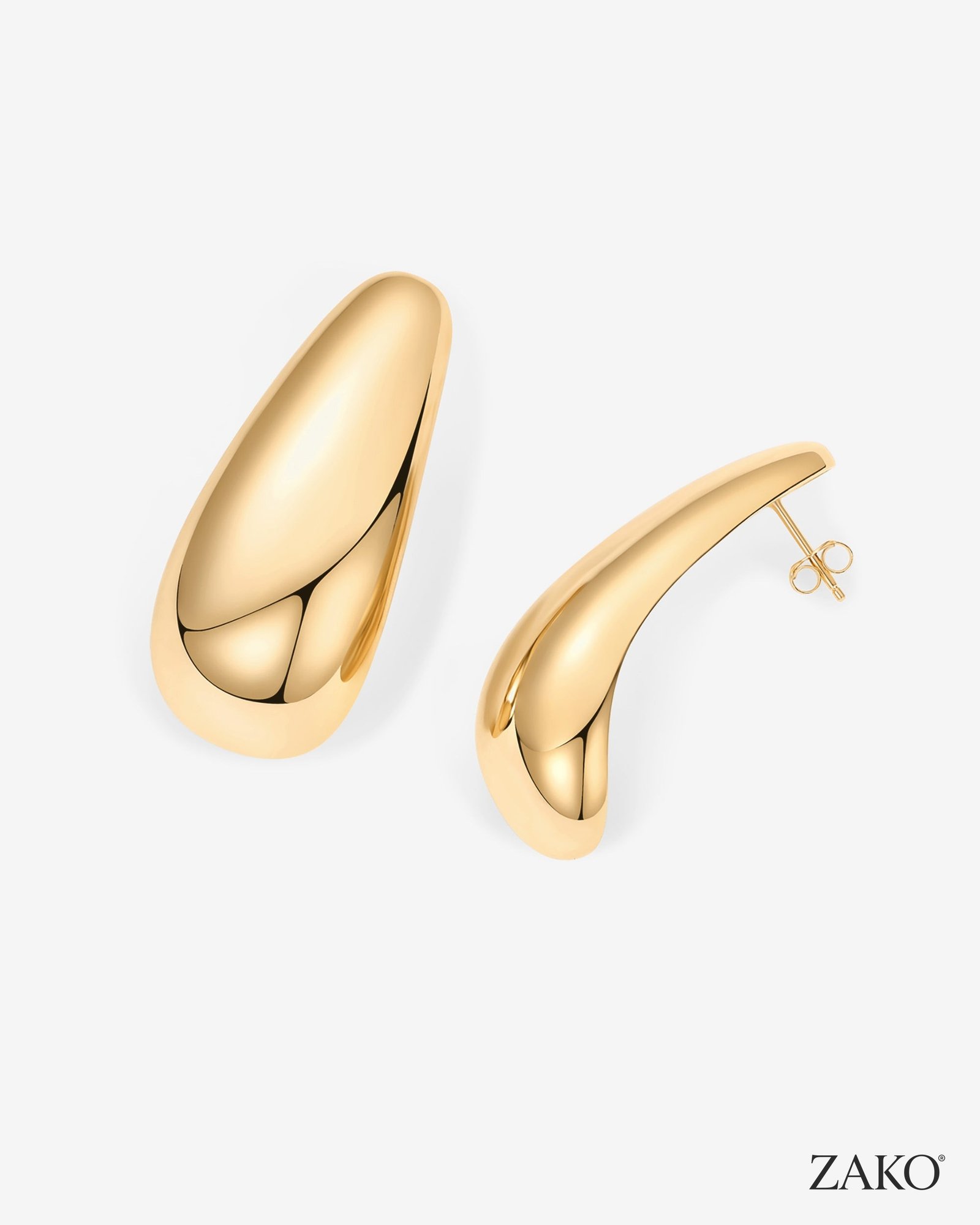 Cleo Teardrop Hoops - Image 3